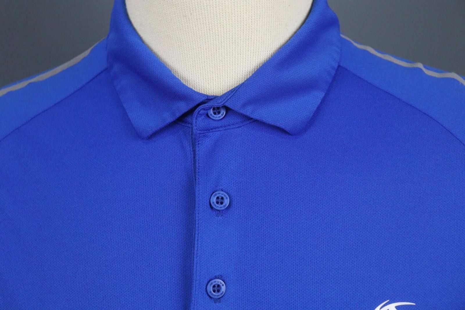 KJUS KJUS Blue Collared Golf Performance Polo Shirt Size XL Size ONE SIZE - 6 Thumbnail