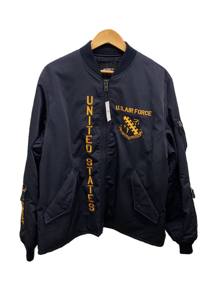 Avirex Avirex Polyester Flight Jacket Navy Size US XL / EU 56 / 4 - 1 Thumbnail