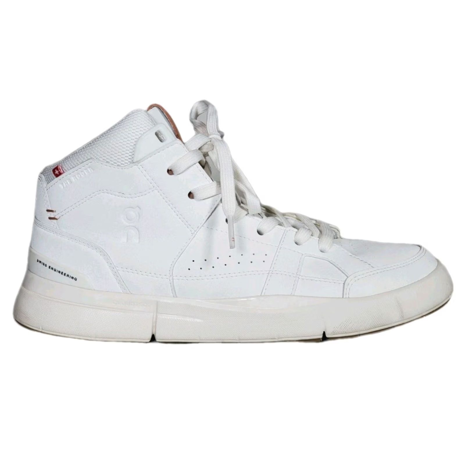 Vintage On THE ROGER Clubhouse Mid Sneakers 98.98328 White Sandstone Men's US 8 - Nike? Size US 8 / EU 41 - 2 Thumbnail