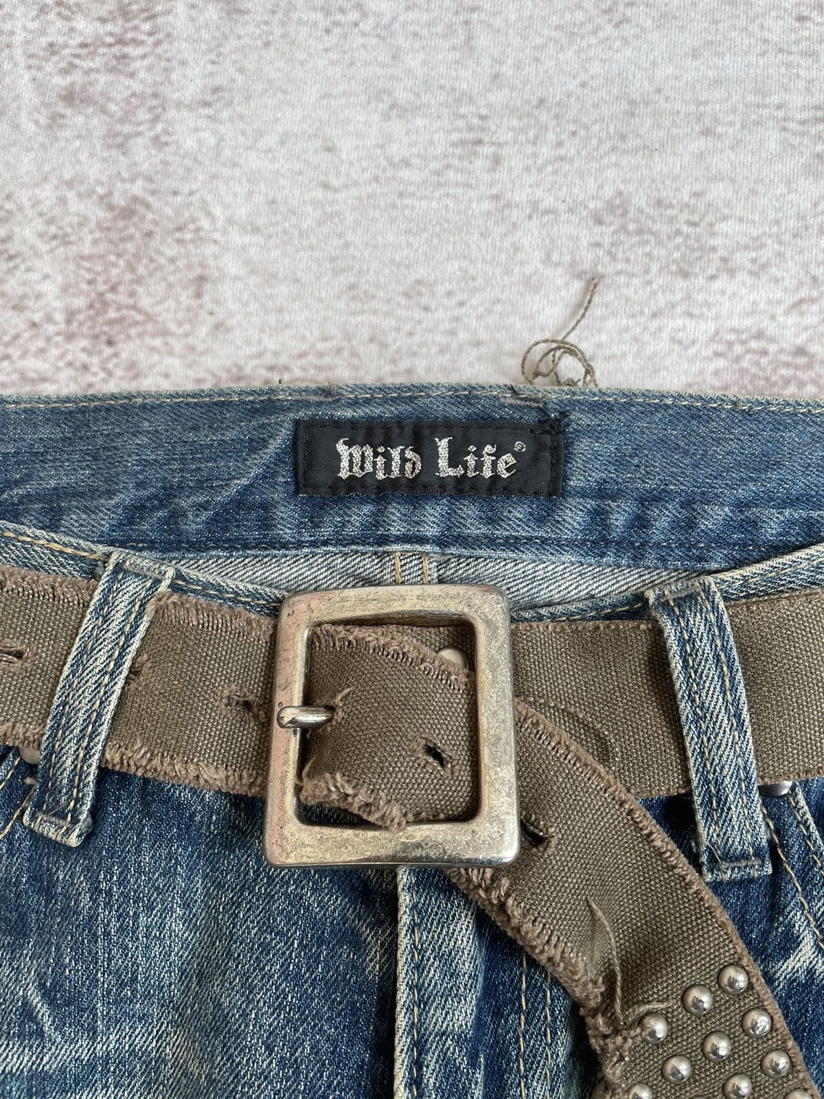 Japanese Brand Vintage Wild Life LGB Style Denim Pants Size US 33 - 6 Thumbnail