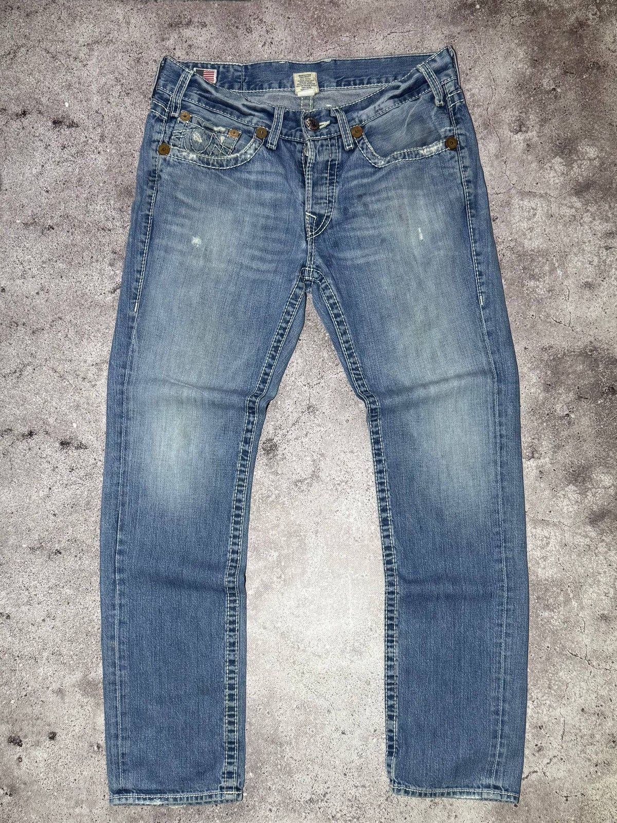 True Religion True Relegion Vintage Blue Denim Jeans Streetwear Japanese Size US 34 / EU 50 - 7 Thumbnail