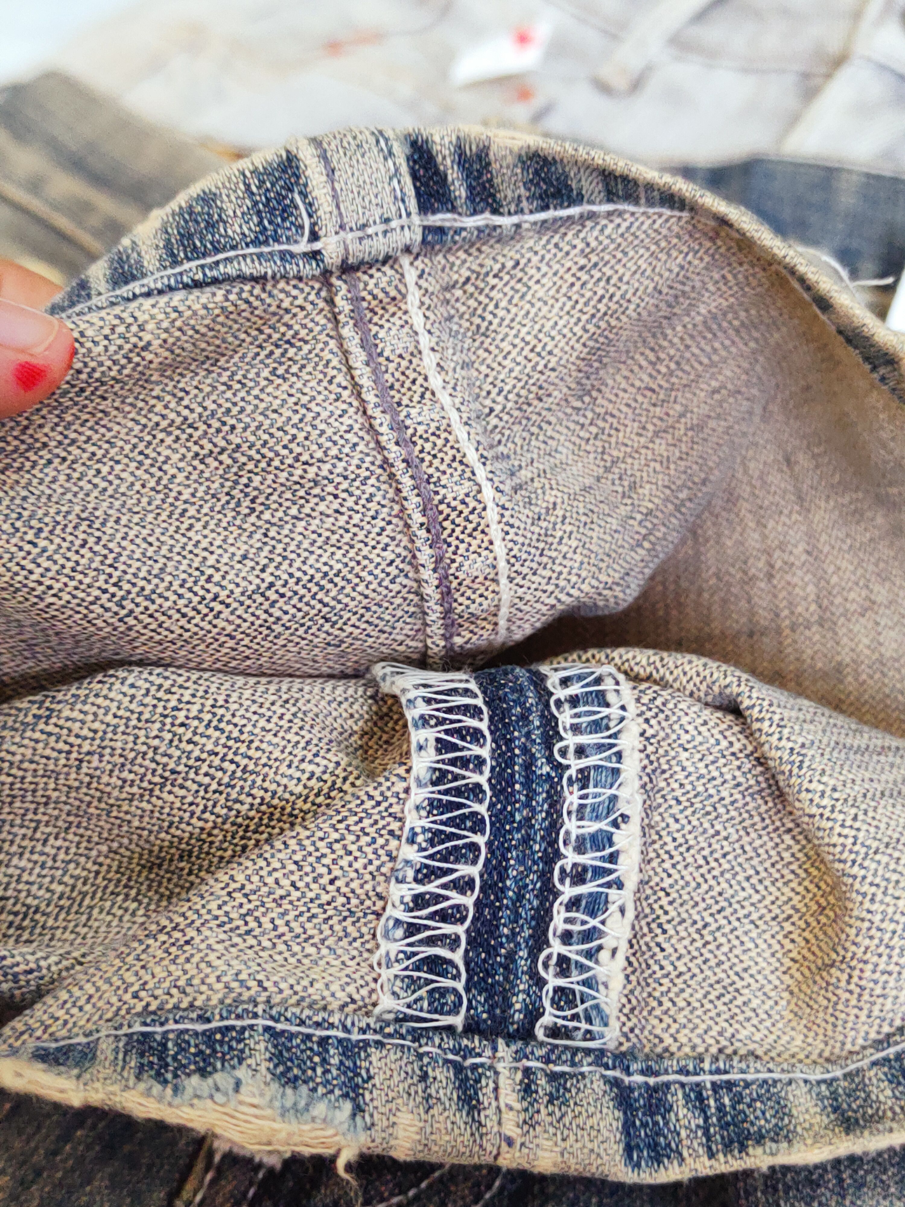 Japanese Brand 503 Levi's Dark Blue Faded Distressed Ripped Jeans #W511 Size US 30 / EU 46 - 14 Thumbnail