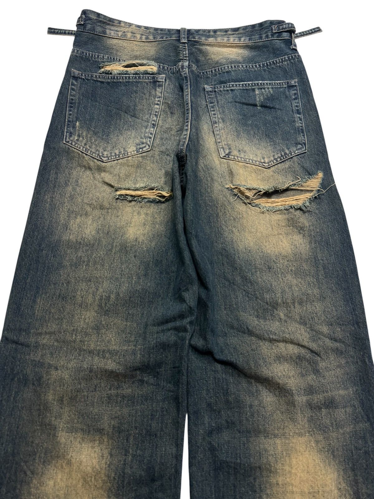 Kapital BALENCIAGA THRASHED BAGGY MUDMAX DISTRESS BY JAPANESE JEANS Size US 31 - 12 Thumbnail