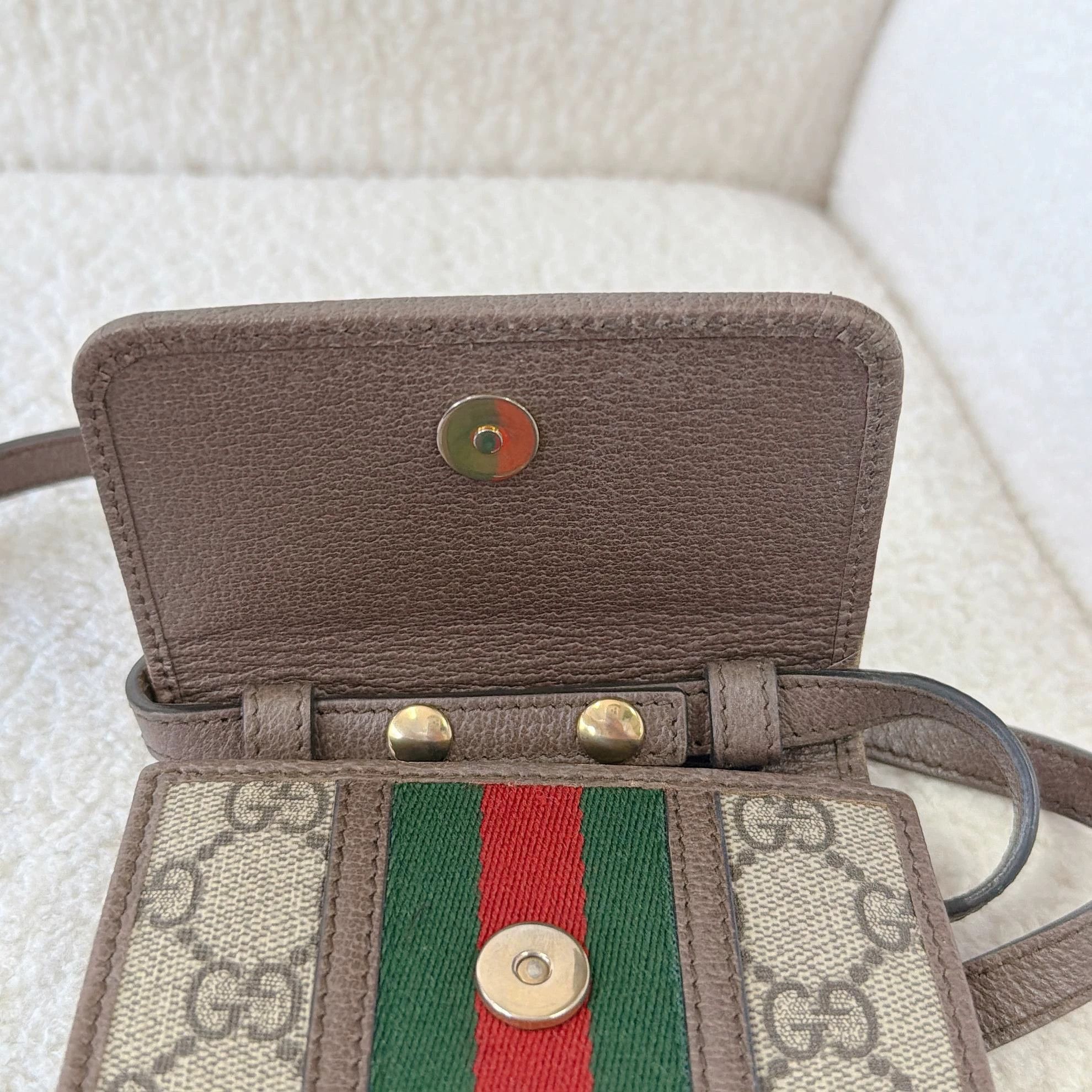 Gucci Gucci Ophidia GG Supreme Phone Crossbody Bag Size ONE SIZE - 9 Thumbnail