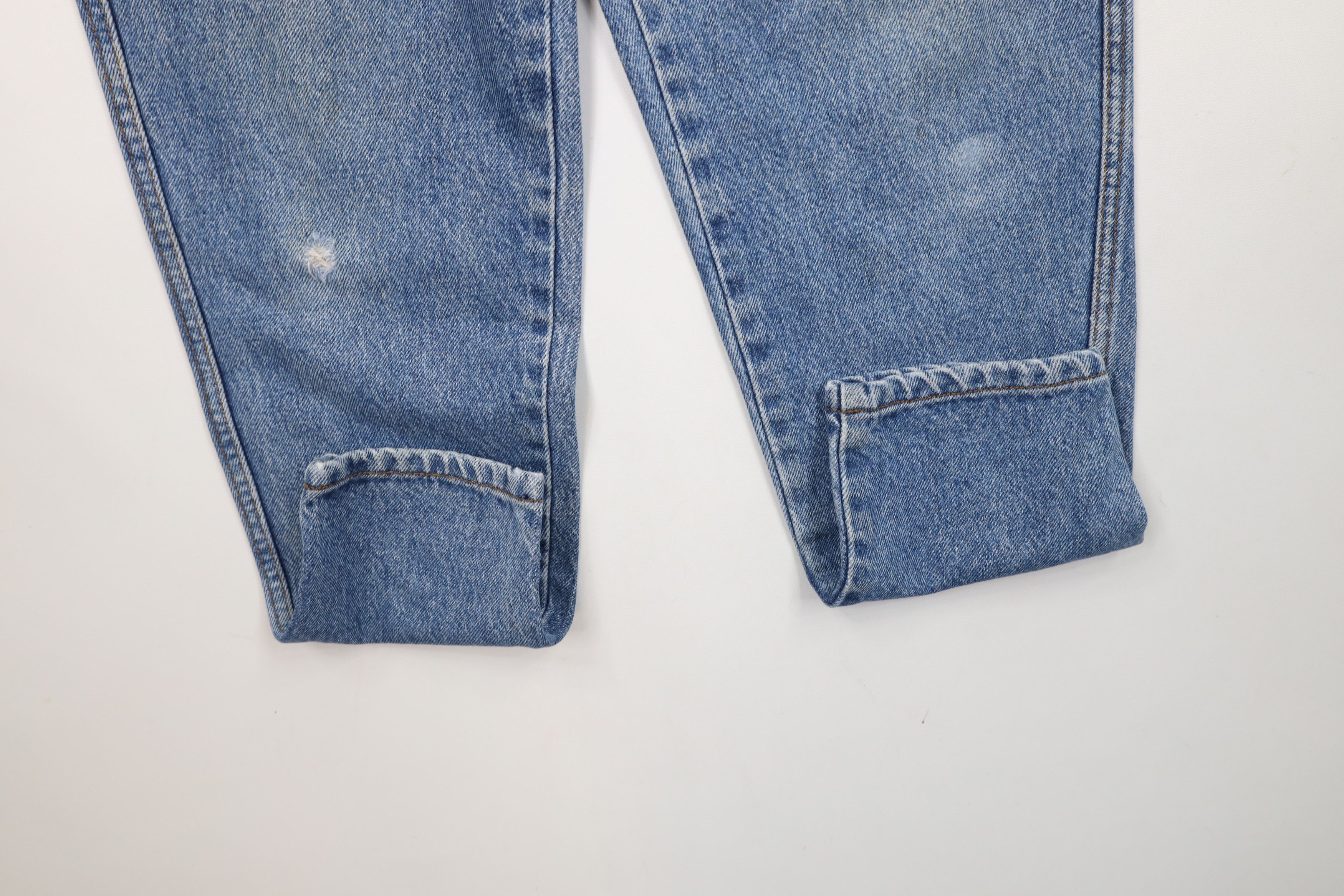 Vintage Vintage 90s Streetwear Tapered Leg Denim Jeans Blue Cotton Size 27" / US 4 / IT 40 - 5 Thumbnail