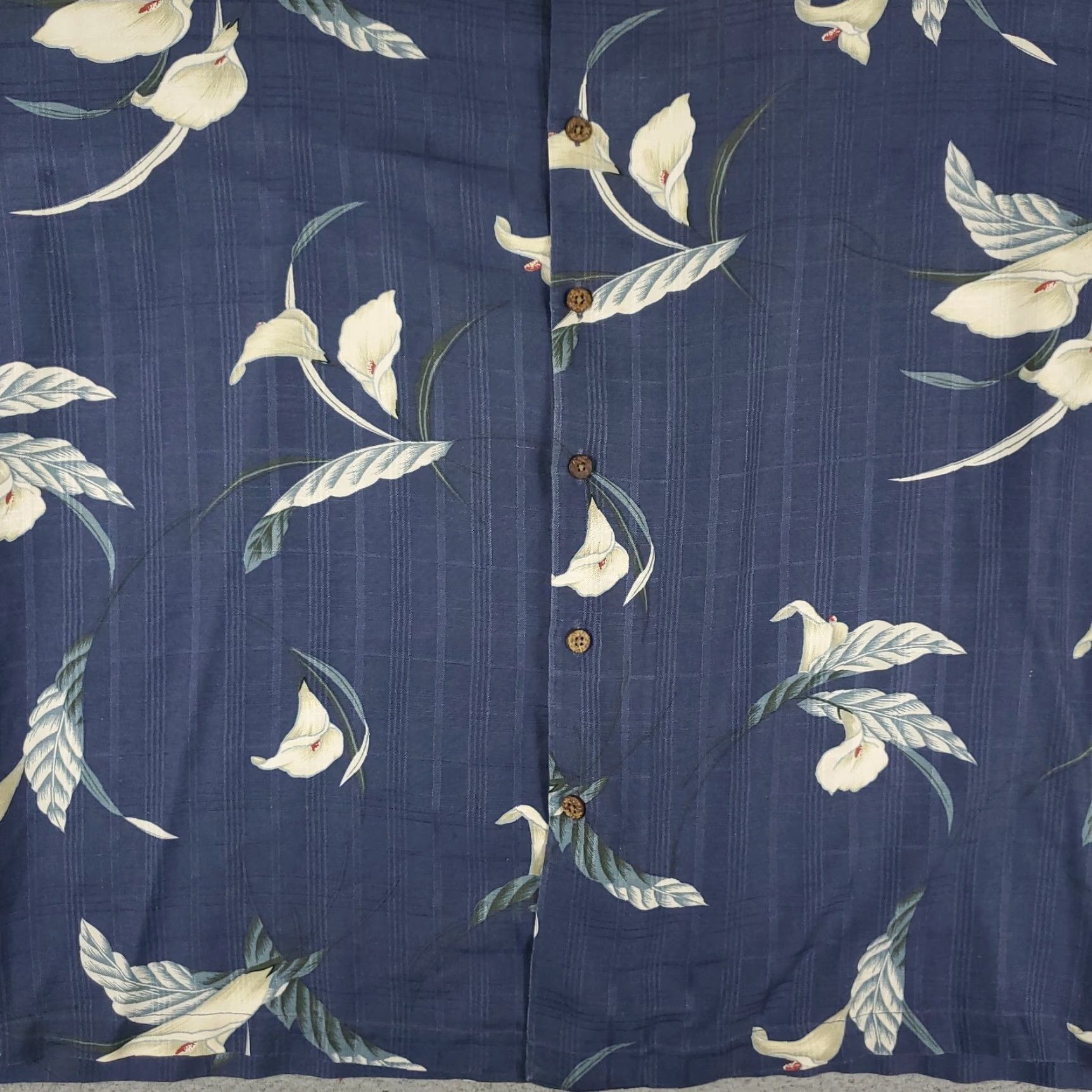 Tommy Bahama Tommy Bahama Shirt Mens 2XL Blue Floral Silk Hawaiian Button Up Short Sleeve Size US XXL / EU 58 / 5 - 3 Thumbnail