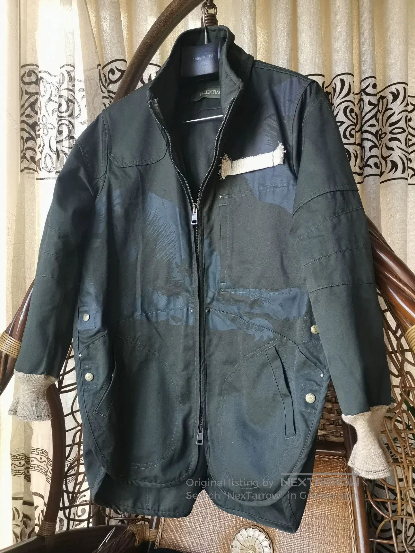 Valentino Valentino Camouflage Denim Coat. Size US L / EU 52-54 / 3 - 1 Thumbnail