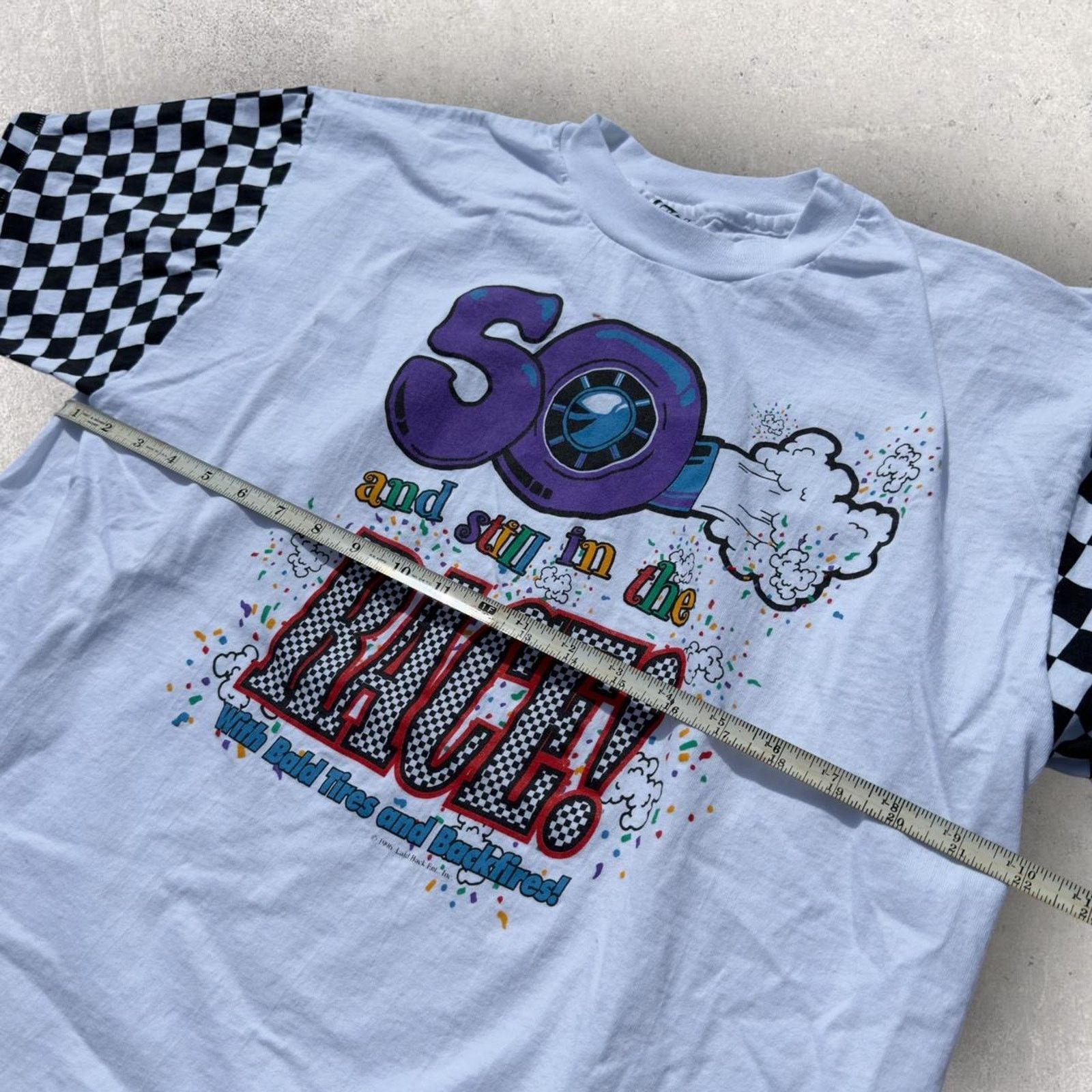 Vintage Vintage 90’s Racing Birthday Shirt Size US XL / EU 56 / 4 - 6 Thumbnail