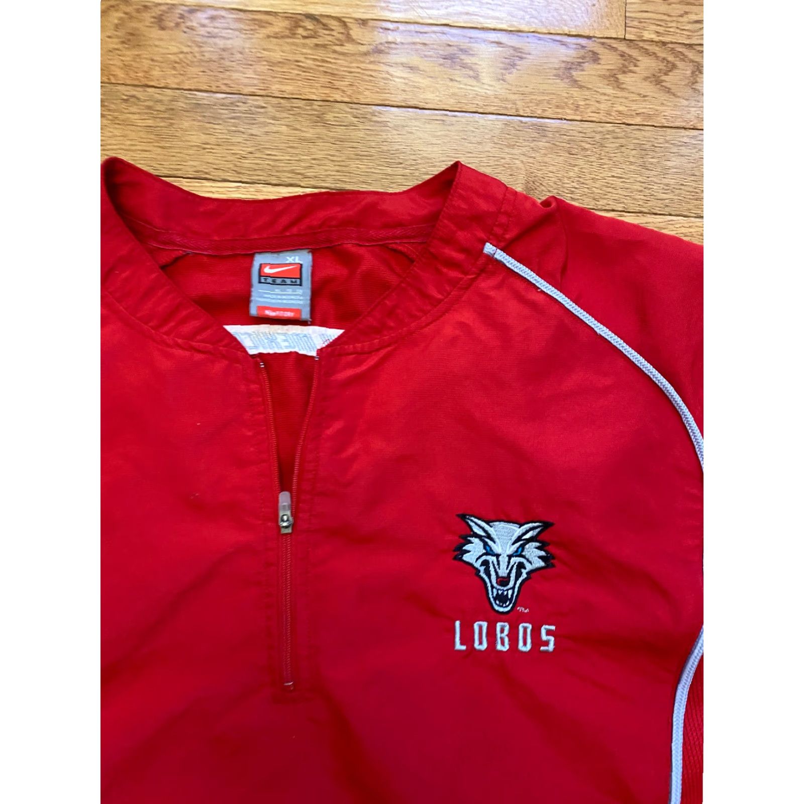 Nike Nike New Mexico Lobos Football 1/4 Zip Windbreaker Jacket Mens XL Red Size US XL / EU 56 / 4 - 4 Thumbnail