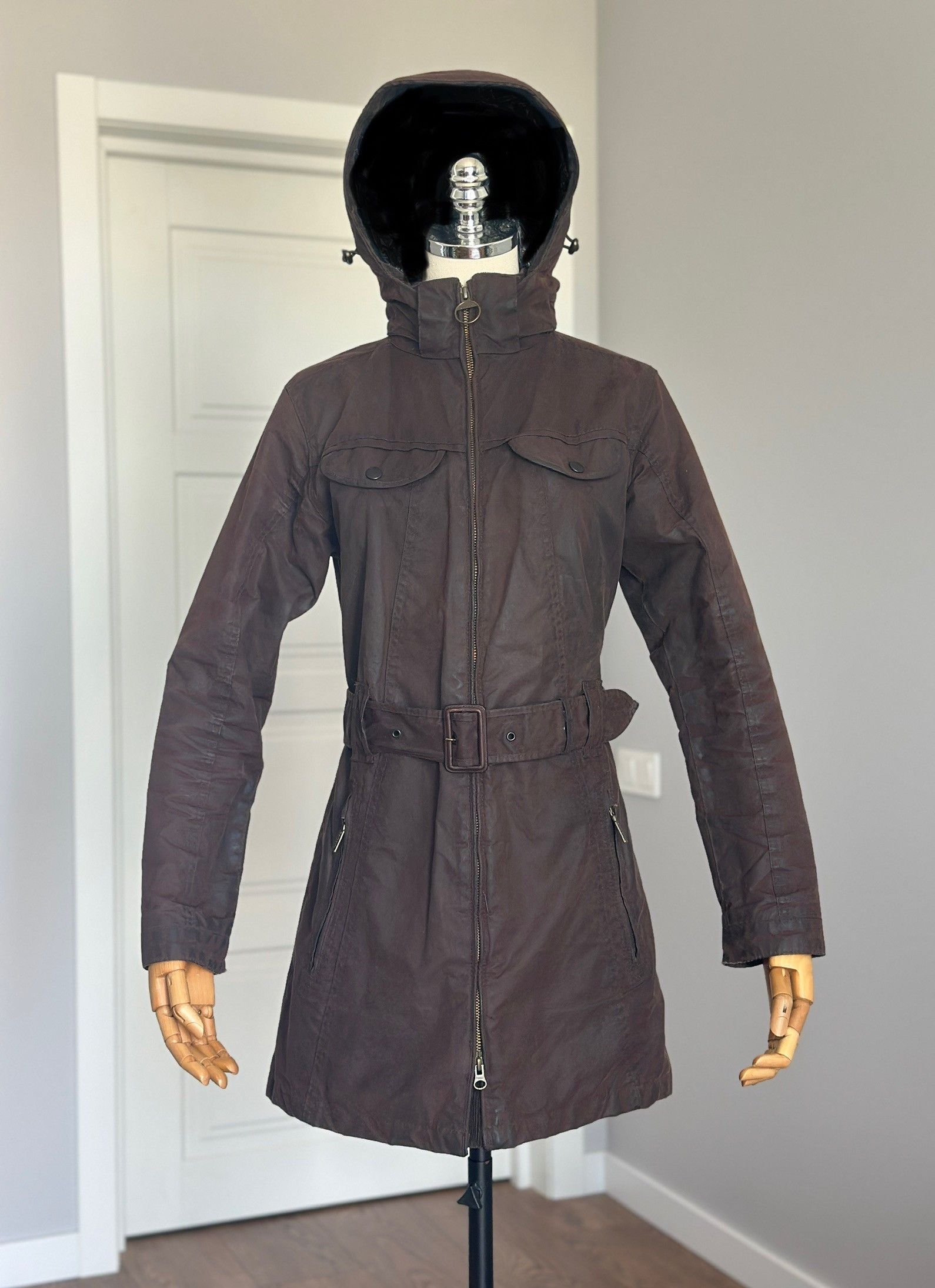 BARBOUR Cameron Wax Women's Hooded Jacket British Style