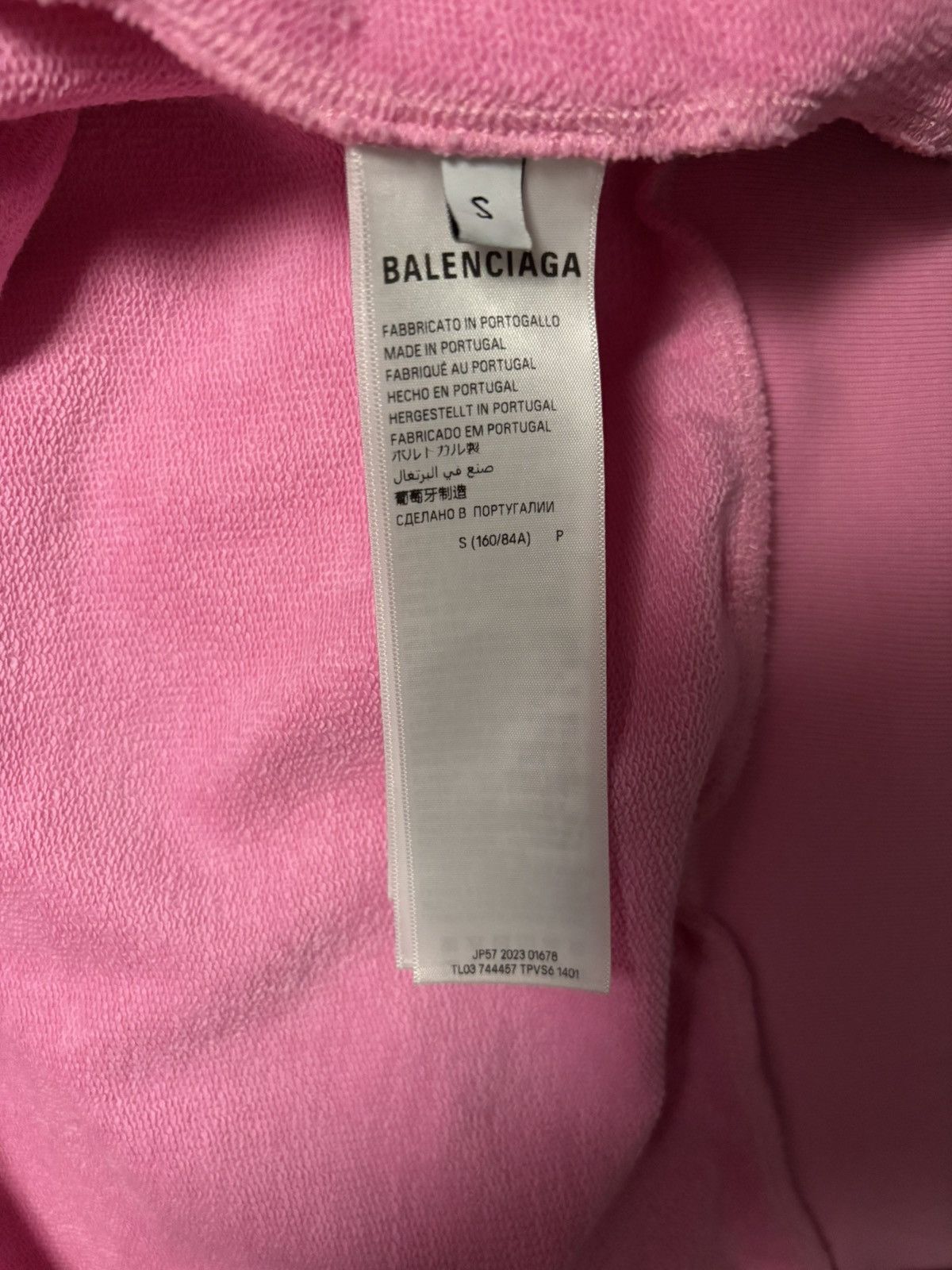 Balenciaga Balenciaga Pink Soccer Zip Up Hoodie Size US S / EU 44-46 / 1 - 8 Thumbnail
