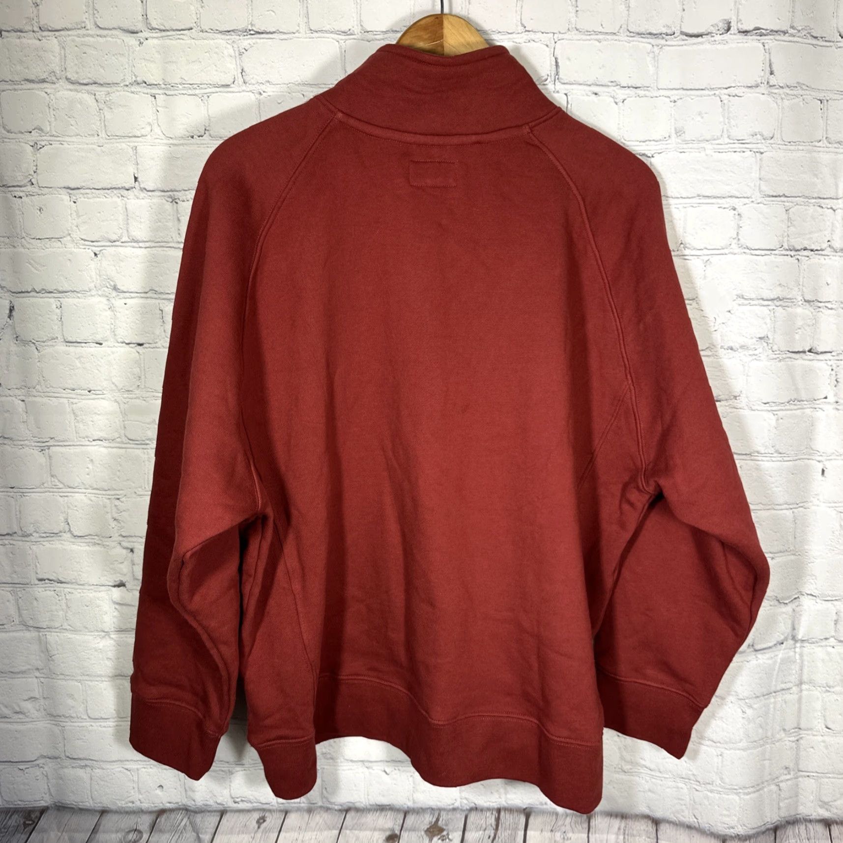 Vintage American Giant Sweatshirt Mens XL Red Midweight Carolina Quarter Zip NWOT Size US XL / EU 56 / 4 - 6 Thumbnail