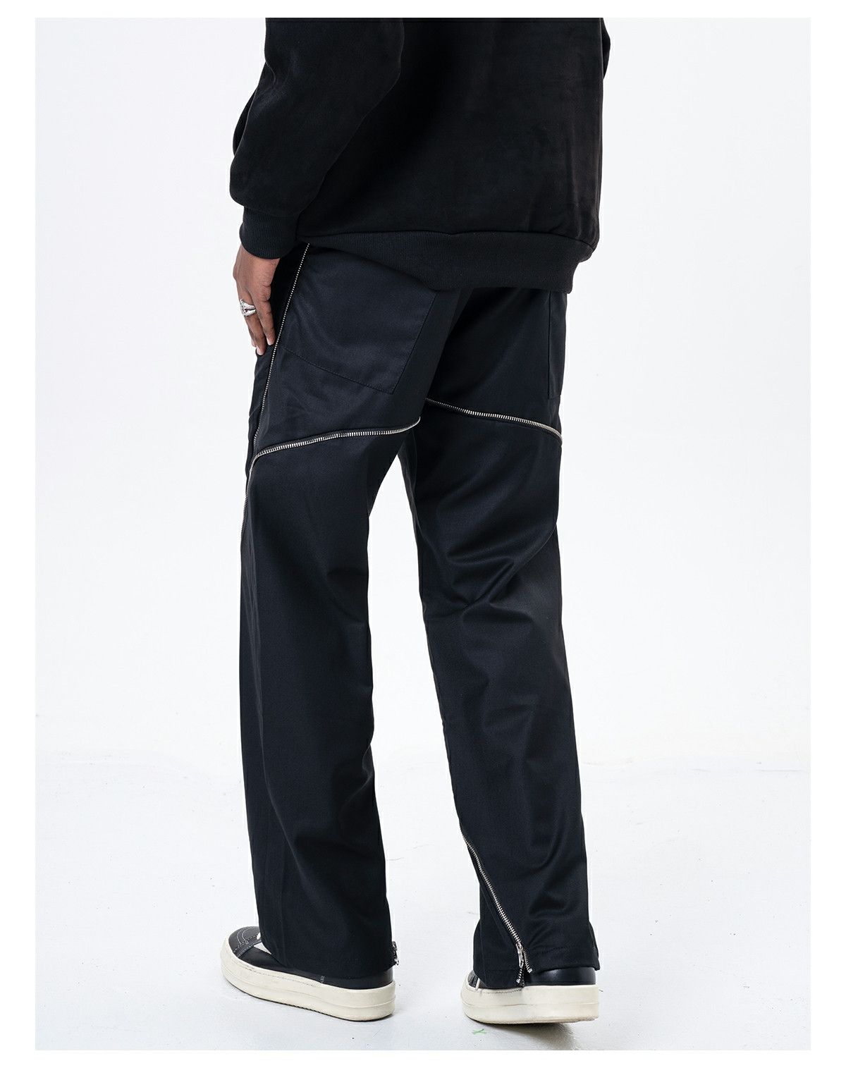 Designer × Japanese Brand × Vintage patchwork yuppie zipper punk utility pants Size US 30 / EU 46 - 2 Thumbnail