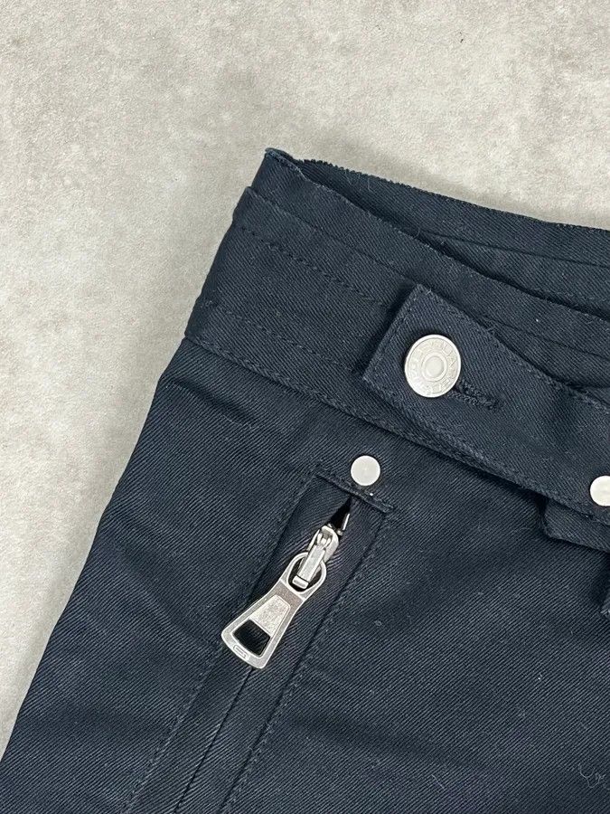 Dsquared2 AW2002 Dsquared2 Black Buttoned Zip Bootleg Pants Size 28" / US 6 / IT 42 - 10 Thumbnail
