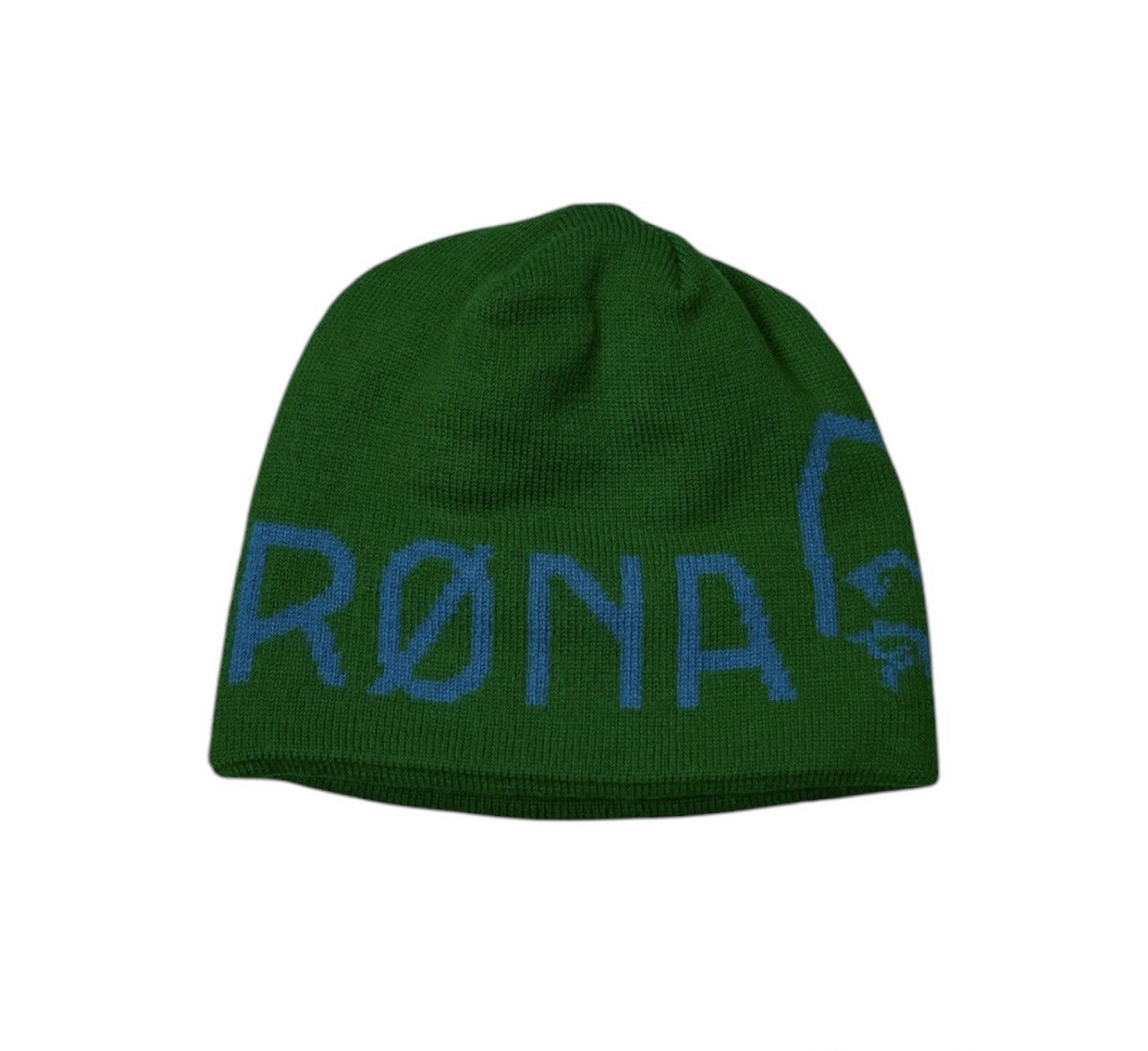 Norrona Norrona wool y2k all over print logo beanie chrome green hat Size ONE SIZE - 1 Thumbnail
