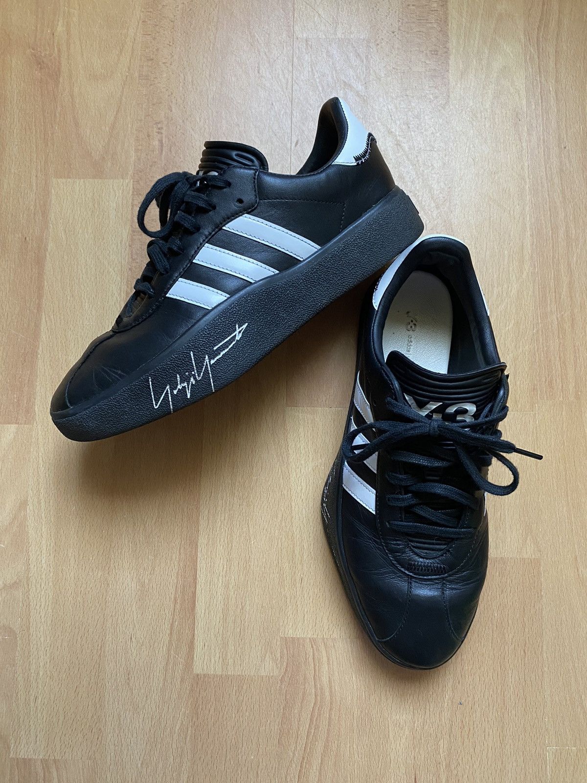 Adidas × Y-3 × Yohji Yamamoto Y3 Premium Leather Sneakers Size US 8.5 / EU 41-42 - 1 Thumbnail