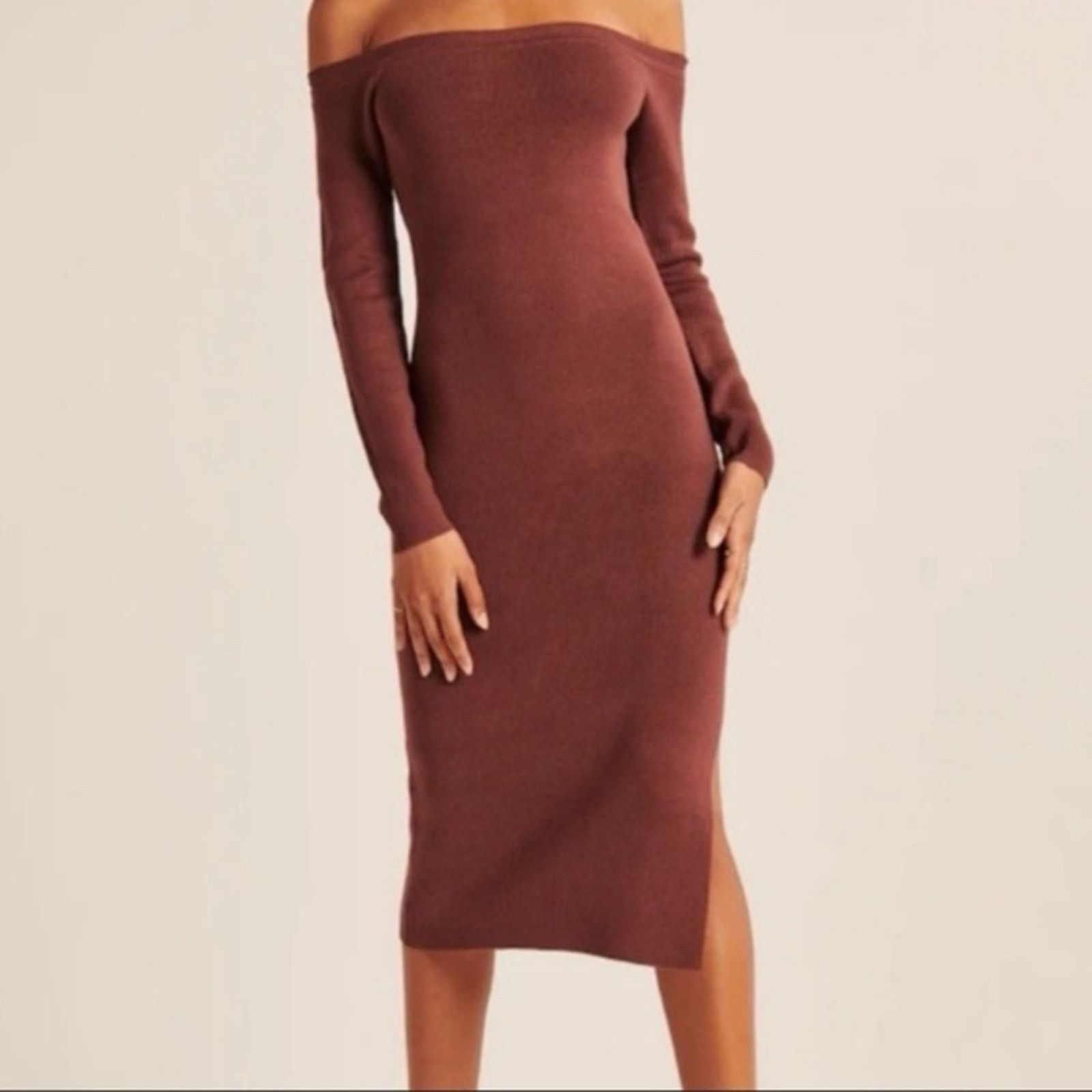 Abercrombie & Fitch Abercrombie & Fitch NWT Off Shoulder Sweater Dress Womens M Size M / US 6-8 / IT 42-44 - 1 Thumbnail