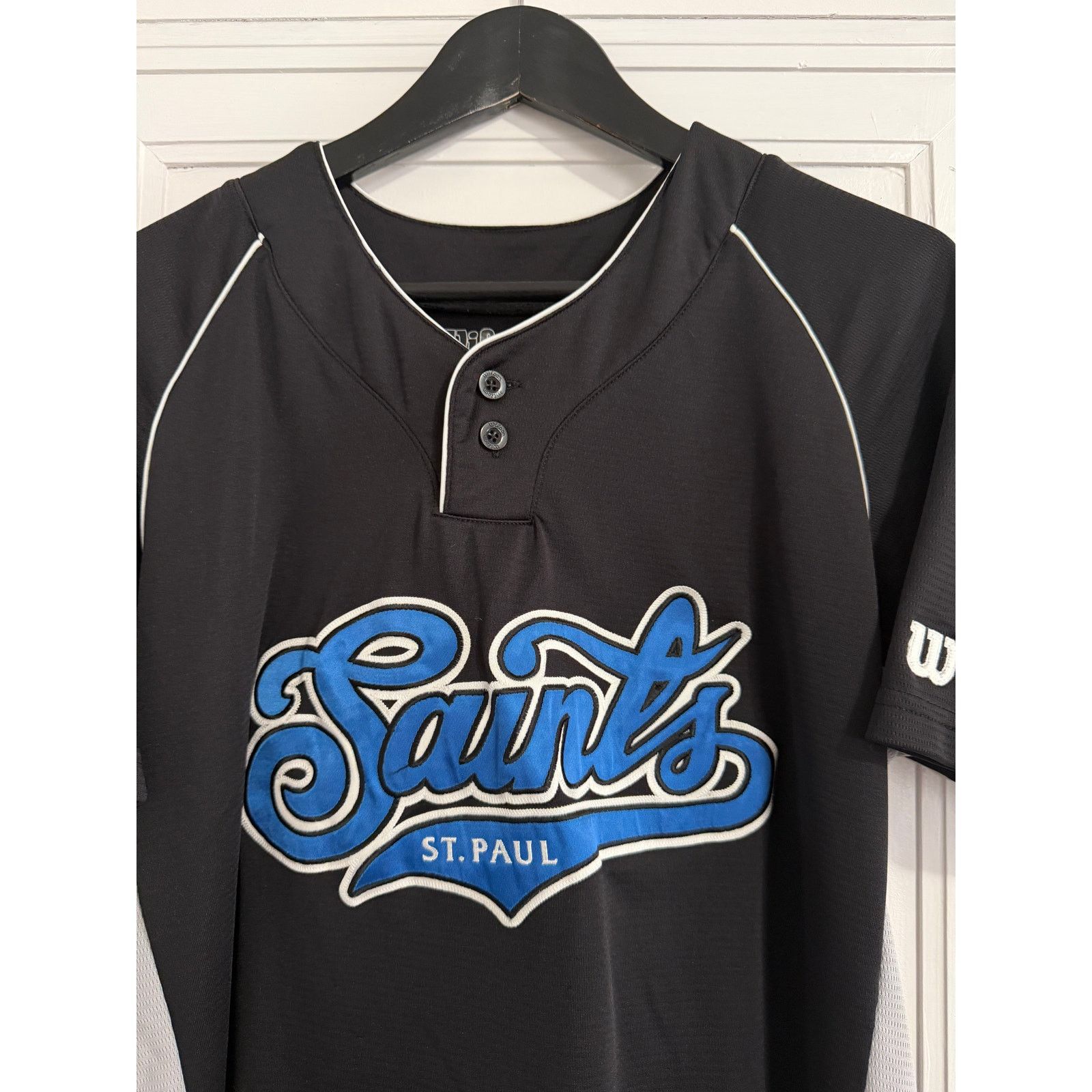 Wilson St. Paul Saints Stitched Baseball Jersey Men's Size Medium Size US M / EU 48-50 / 2 - 2 Thumbnail