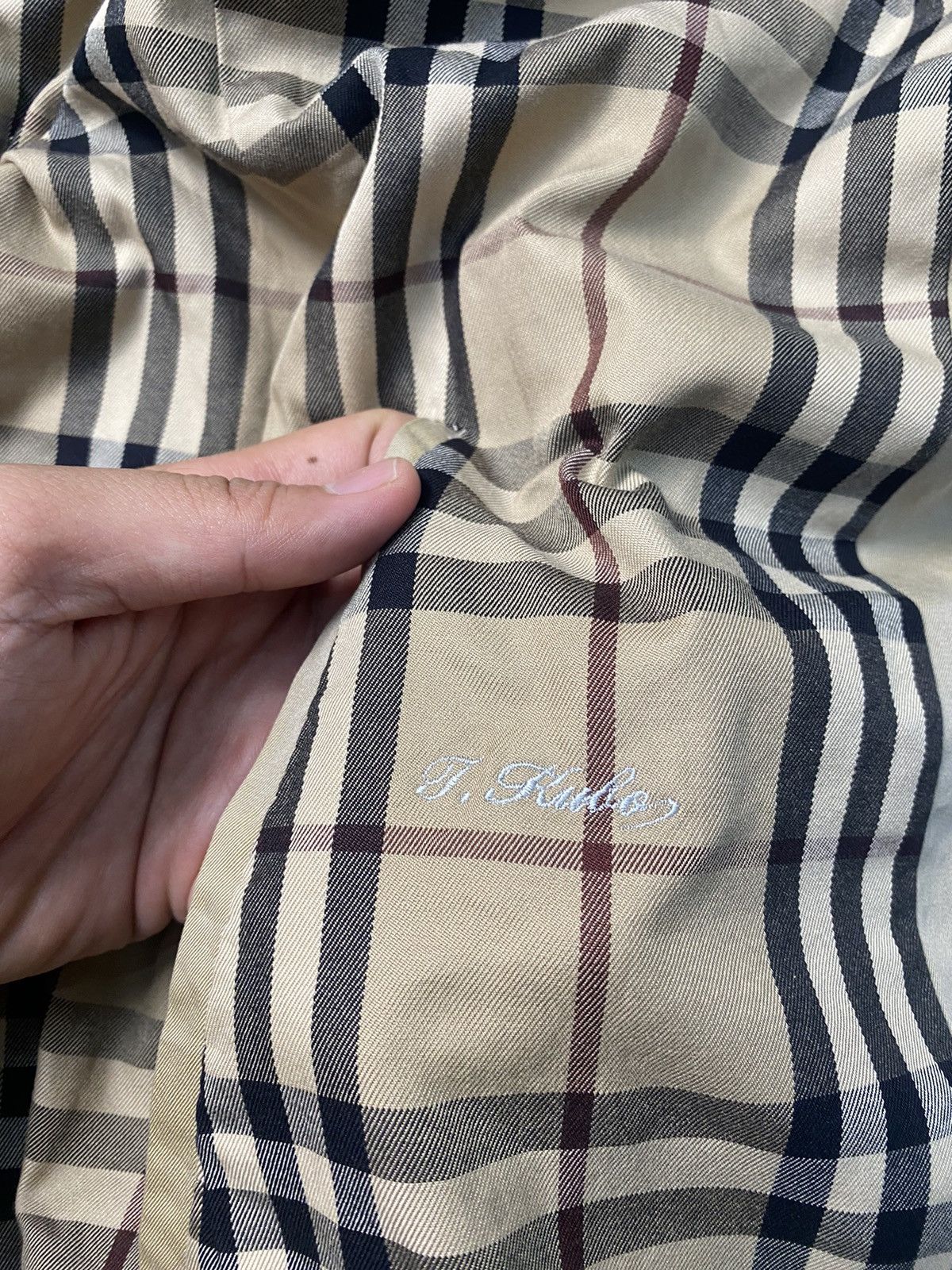 Burberry Vintage Burberry Nova Check Long Trench Coat Size US L / EU 52-54 / 3 - 3 Thumbnail