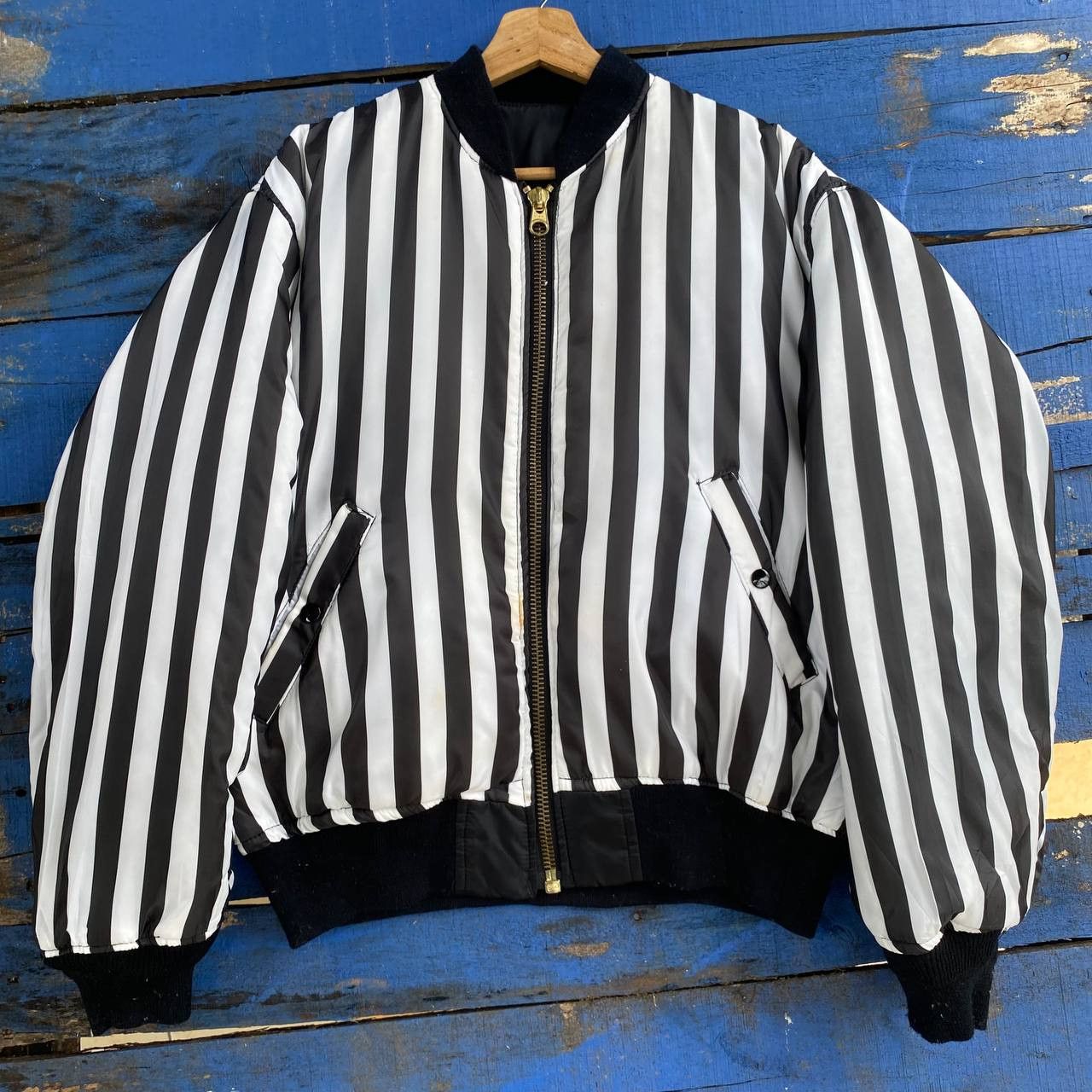 Vintage Vintage Easyrise reversible Bomber Jacket sun faded Size US L / EU 52-54 / 3 - 11 Thumbnail