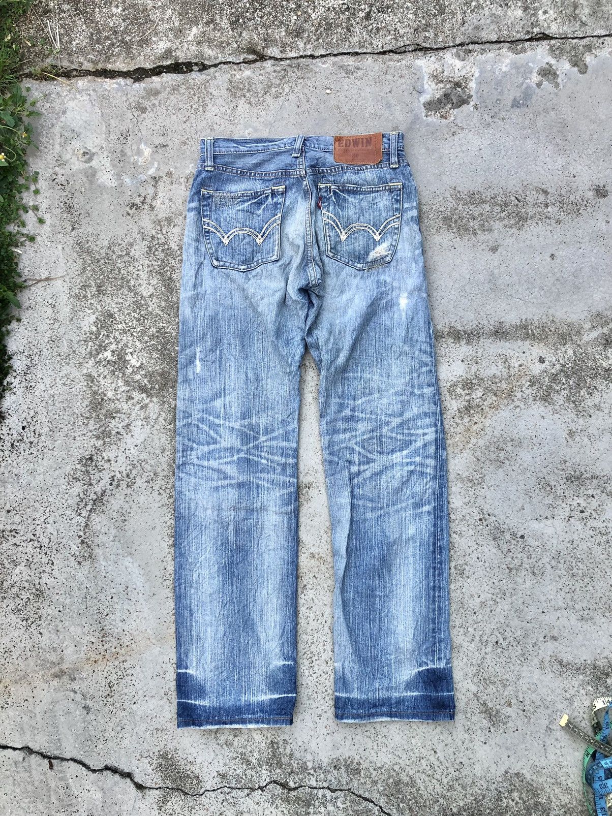 Edwin VINTAGE EDWIN BORO DISTRESSED DENIM Size US 31 - 8 Thumbnail