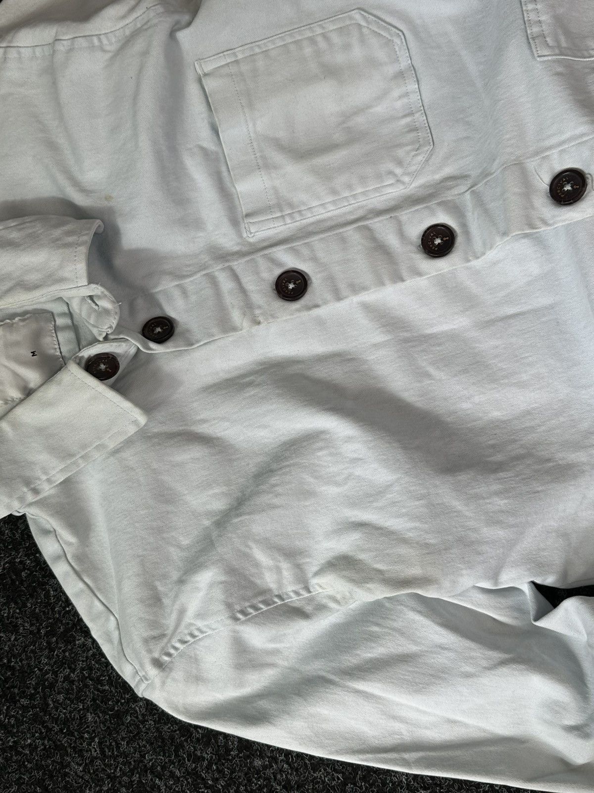 Percival 🚨Percival Wellington Over Shirt rare luxury jacket light blu Size US M / EU 48-50 / 2 - 7 Thumbnail