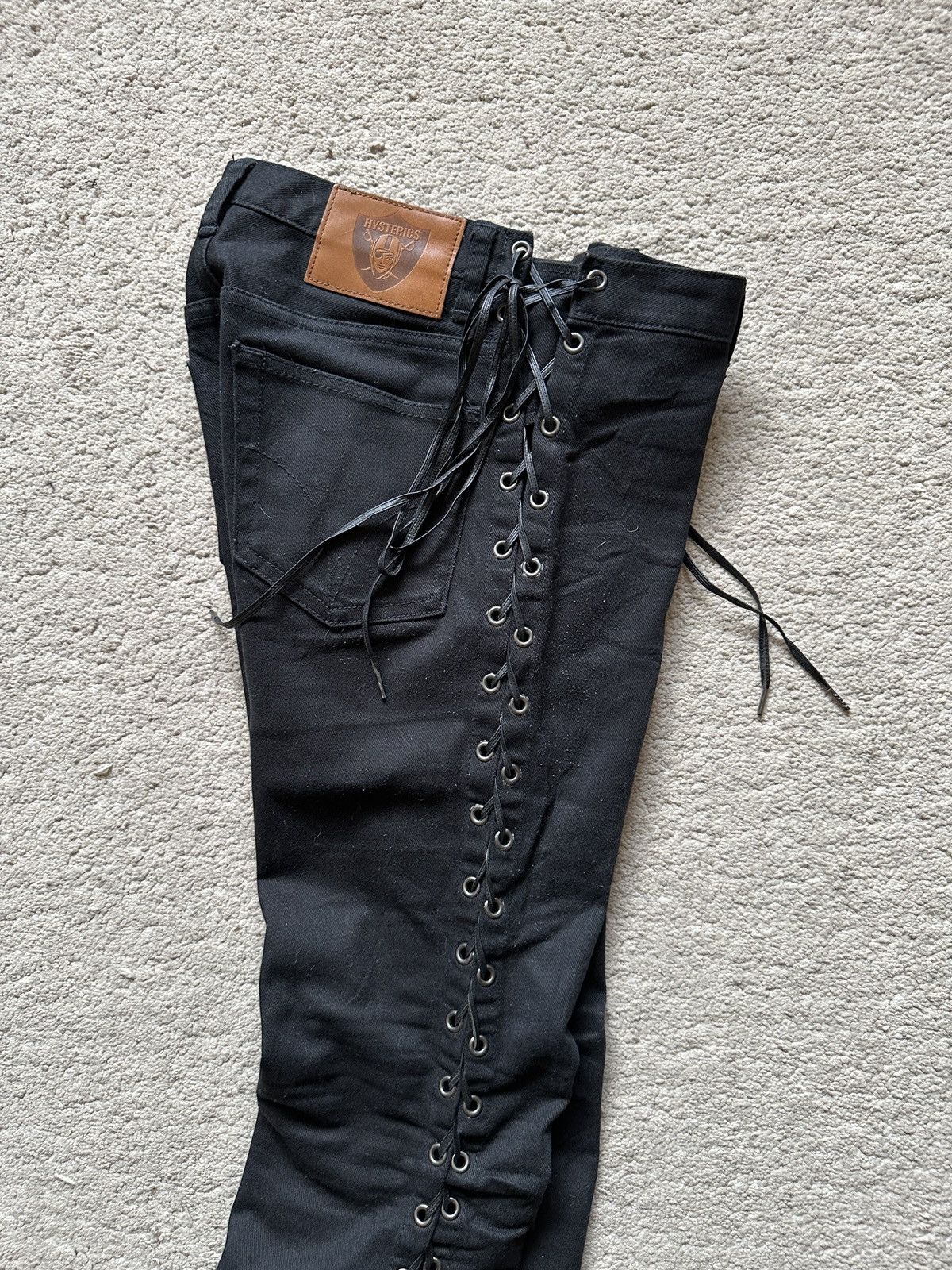 Hysteric Glamour 1990s Hysteric Glamour Side Lace Jeans corset jeans Size US 29 - 18 Thumbnail