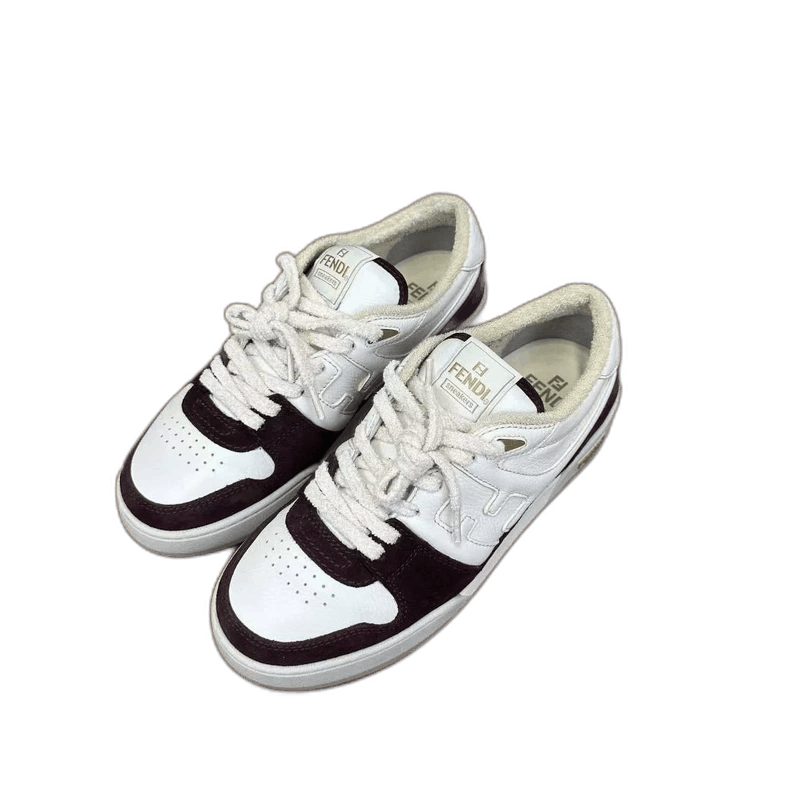 fendi match white red sneakers