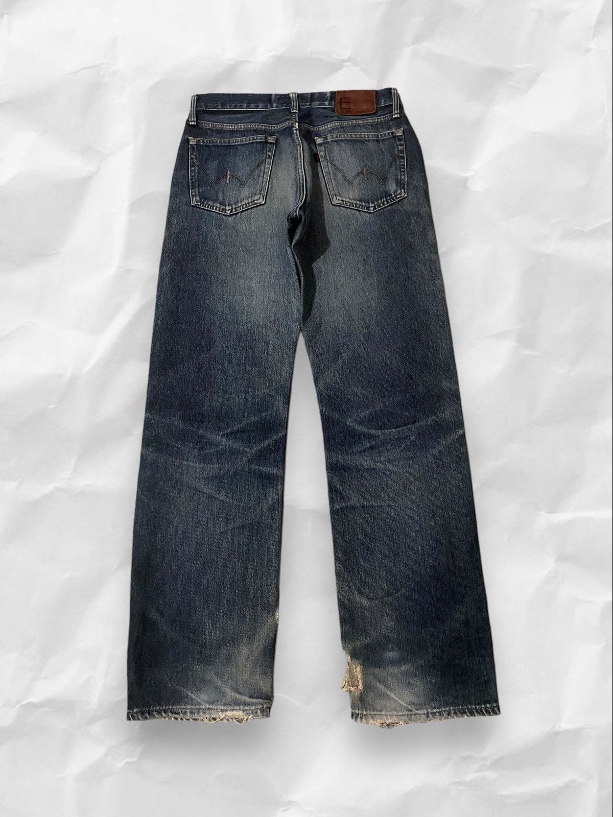 Edwin × Vintage Vintage Edwin E Function Japan Wash Straight Cut Jeans Denim Size US 32 / EU 48 - 5 Thumbnail