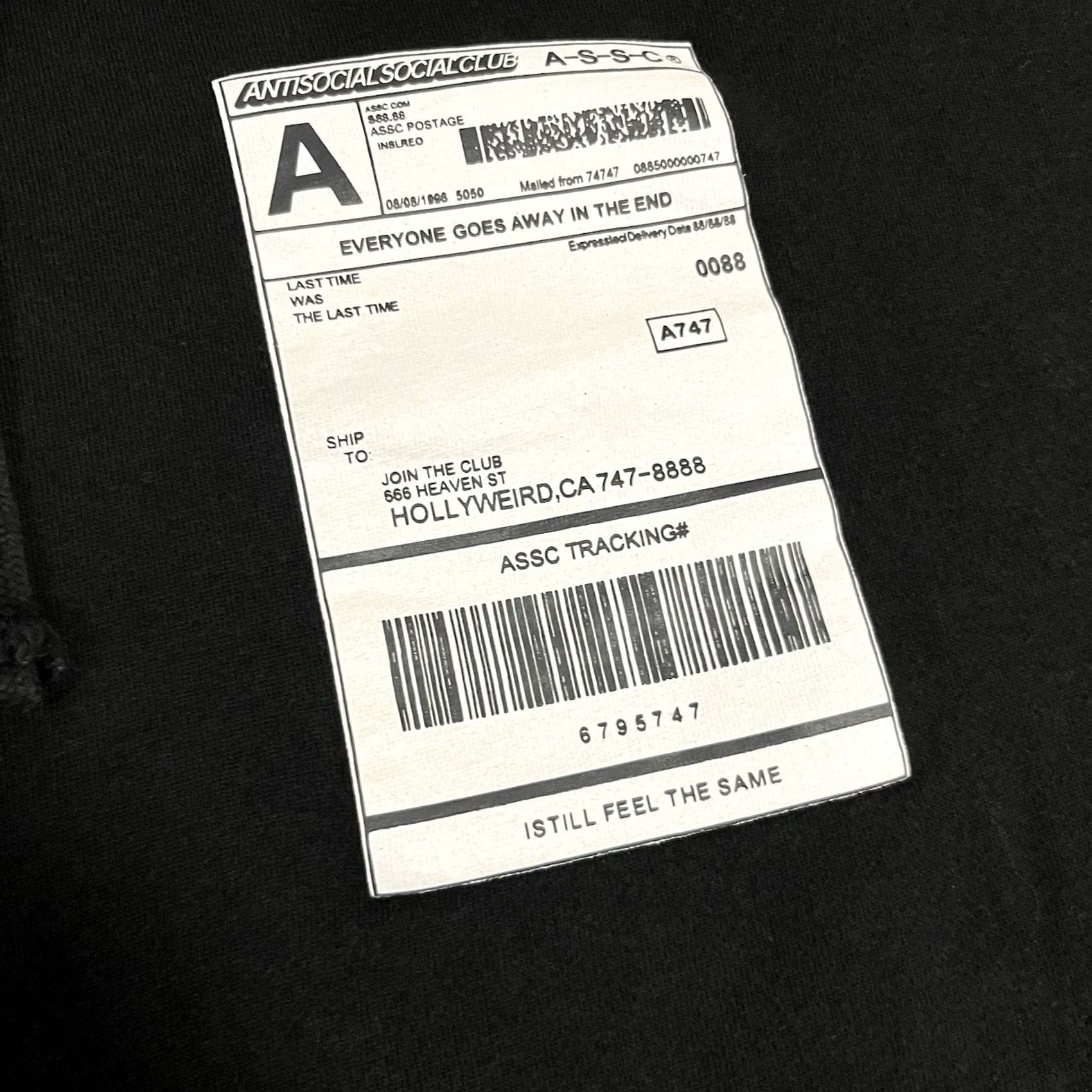Anti Social Social Club Anti Social Social Club Hoodie Men M Black Graphic Print Logo Hooded Pullover Sweatshirt ASSC Logo Size US M / EU 48-50 / 2 - 5 Thumbnail
