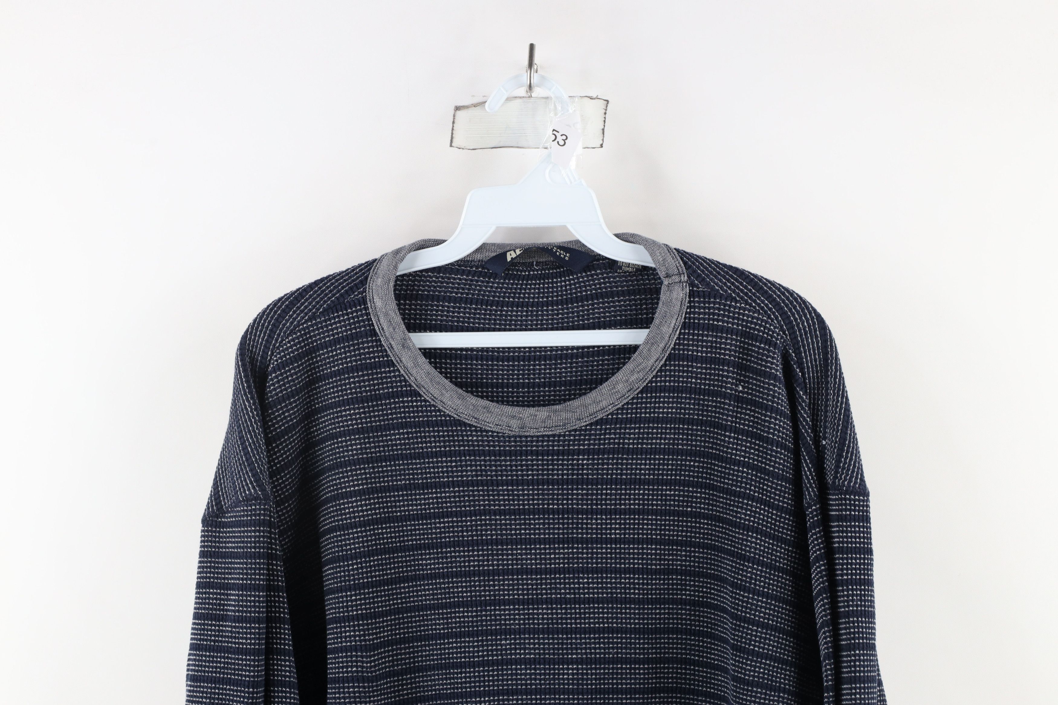 American Eagle Outfitters × Vintage Vintage 90s American Eagle Outfitters Waffle Knit T-Shirt Size US L / EU 52-54 / 3 - 2 Thumbnail