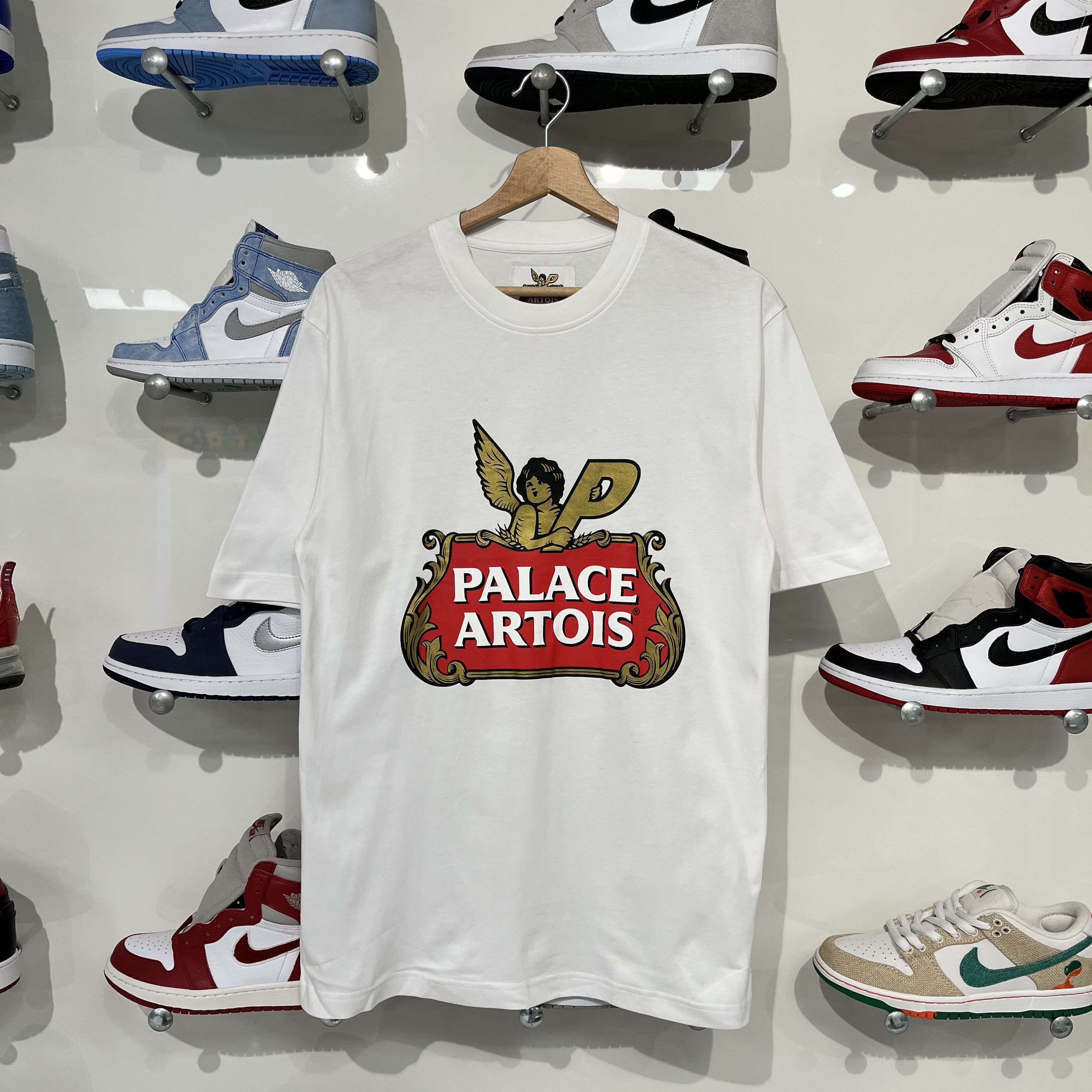 Palace Palace Stella Artois Cartouche Tee White Size US S / EU 44-46 / 1 - 1 Thumbnail