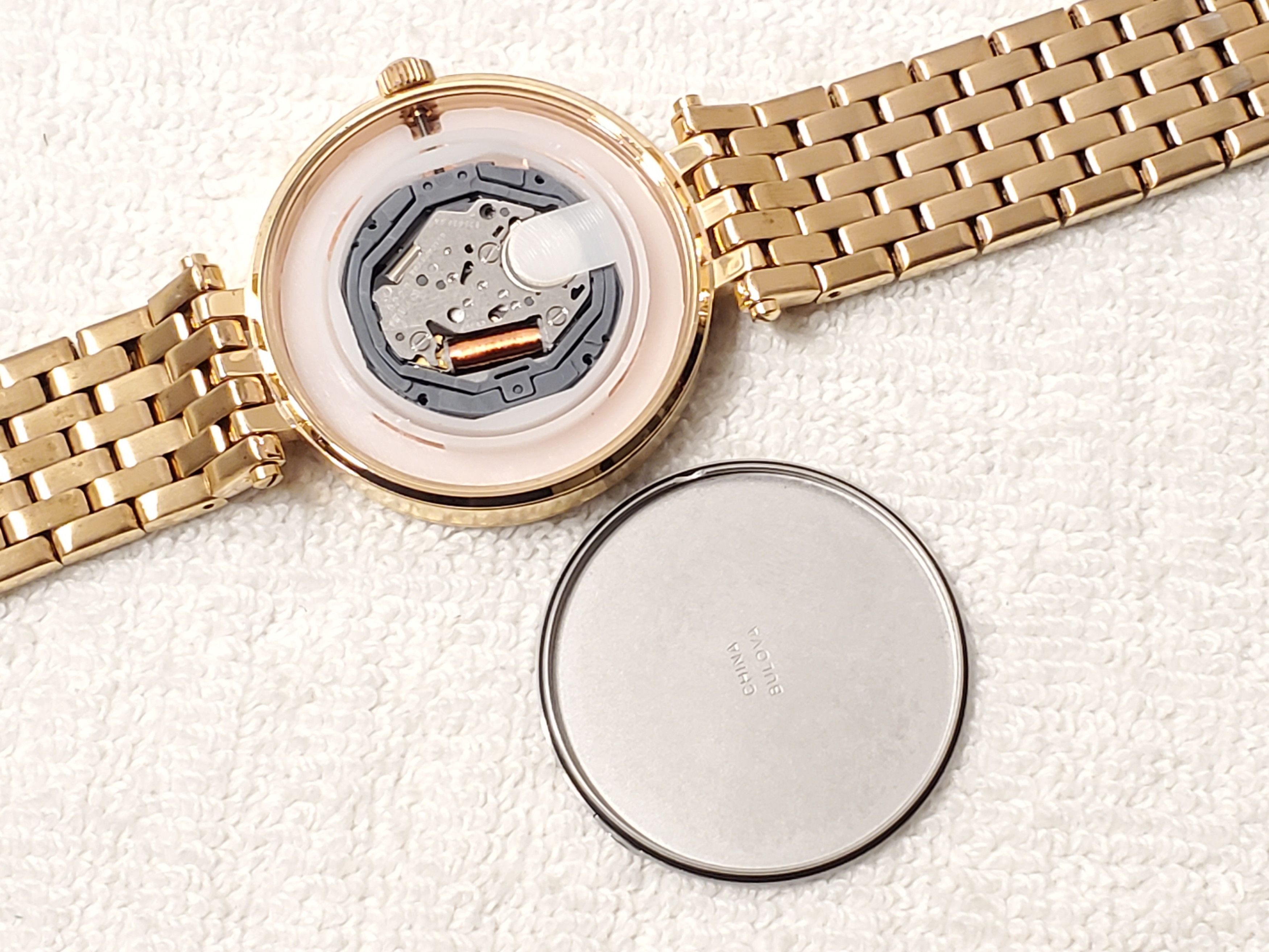 Caravelle by Bulova Caravelle New York Watch Crystals Bezel Mother Pearl Dial SS Size ONE SIZE - 12 Thumbnail