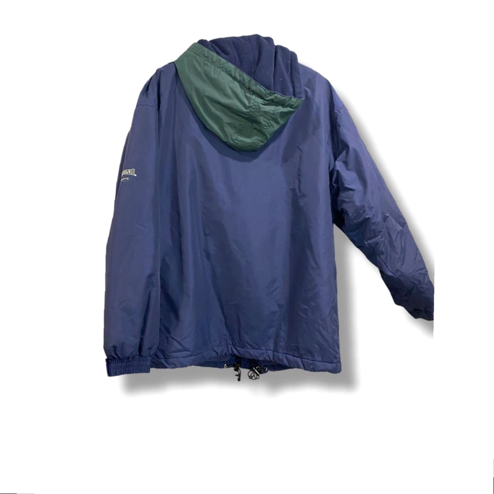Spalding VINTAGE Spalding Athletic Coat Hoodie Full Zip Mens L Blue Green Nylon Windbreaker 100% Polyester Size US L / EU 52-54 / 3 - 6 Thumbnail