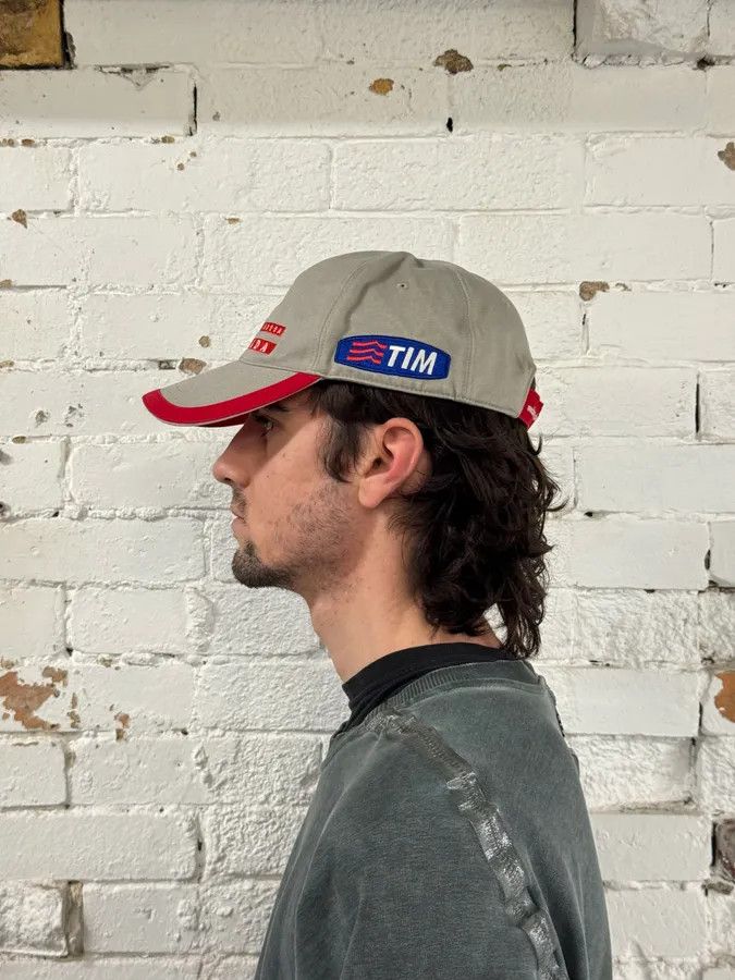 Prada 2000s Prada Luna Rossa Embroidered Grey Racing Cap Size ONE SIZE - 4 Thumbnail