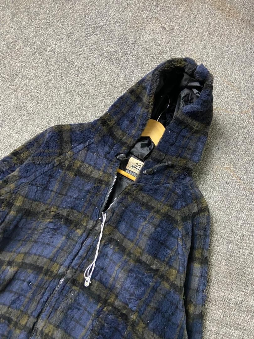 Japanese Brand Piko Hawaiian Longboard Wear Plaid Fleece Jacket (181) Size US L / EU 52-54 / 3 - 10 Thumbnail