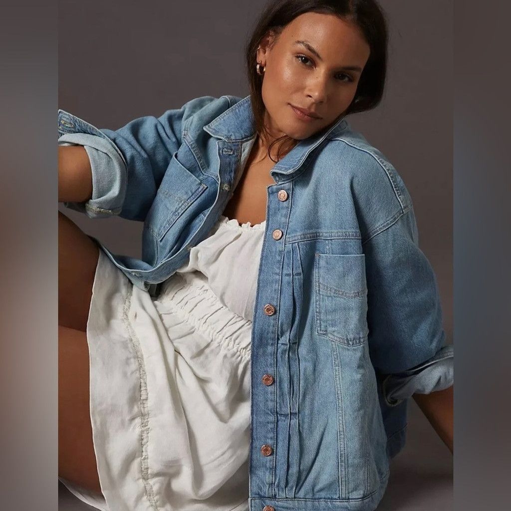 Anthropologie Anthropologie Boyfriend Denim Jacket Size XS. B22 Size XS / US 0-2 / IT 36-38 - 3 Thumbnail