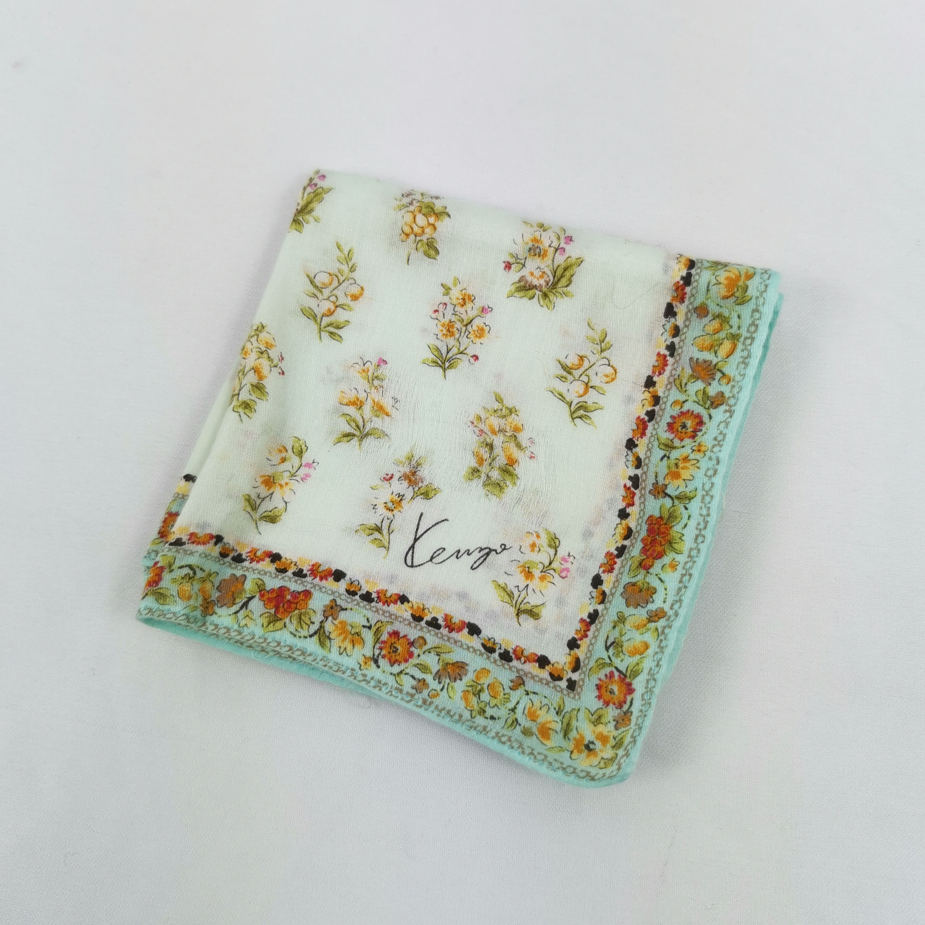 Japanese Brand Vintage Kenzo Handkerchief Neckerchief Bandana Size ONE SIZE - 4 Thumbnail