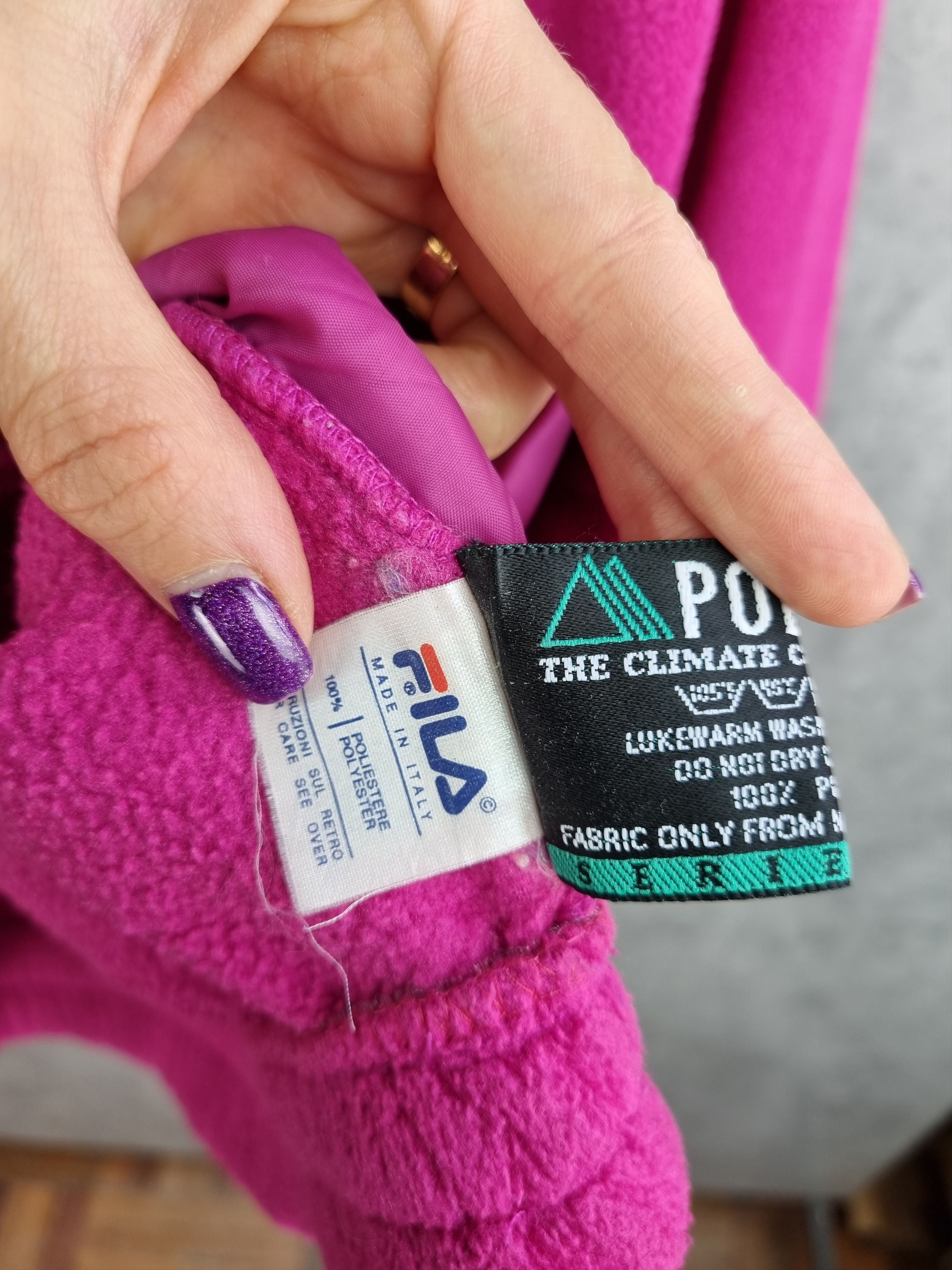 Fila × Vintage Rare 80s FILA Wyoming Embroidered Logo Fleece Pullover Size US L / EU 52-54 / 3 - 9 Thumbnail
