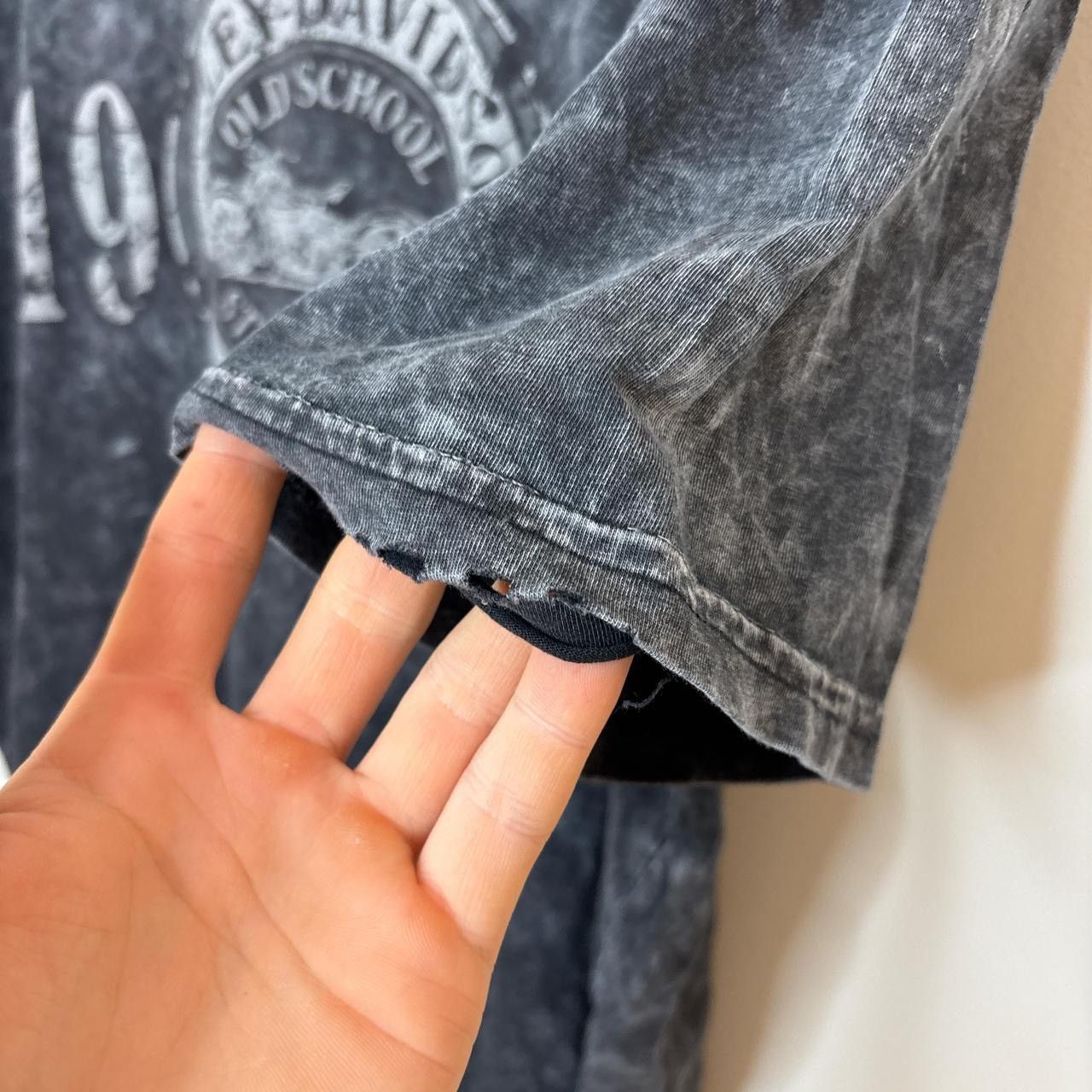 Harley Davidson Vintage Harley Davidson Distrsssed Tee Shirt Size US XXL / EU 58 / 5 - 4 Thumbnail