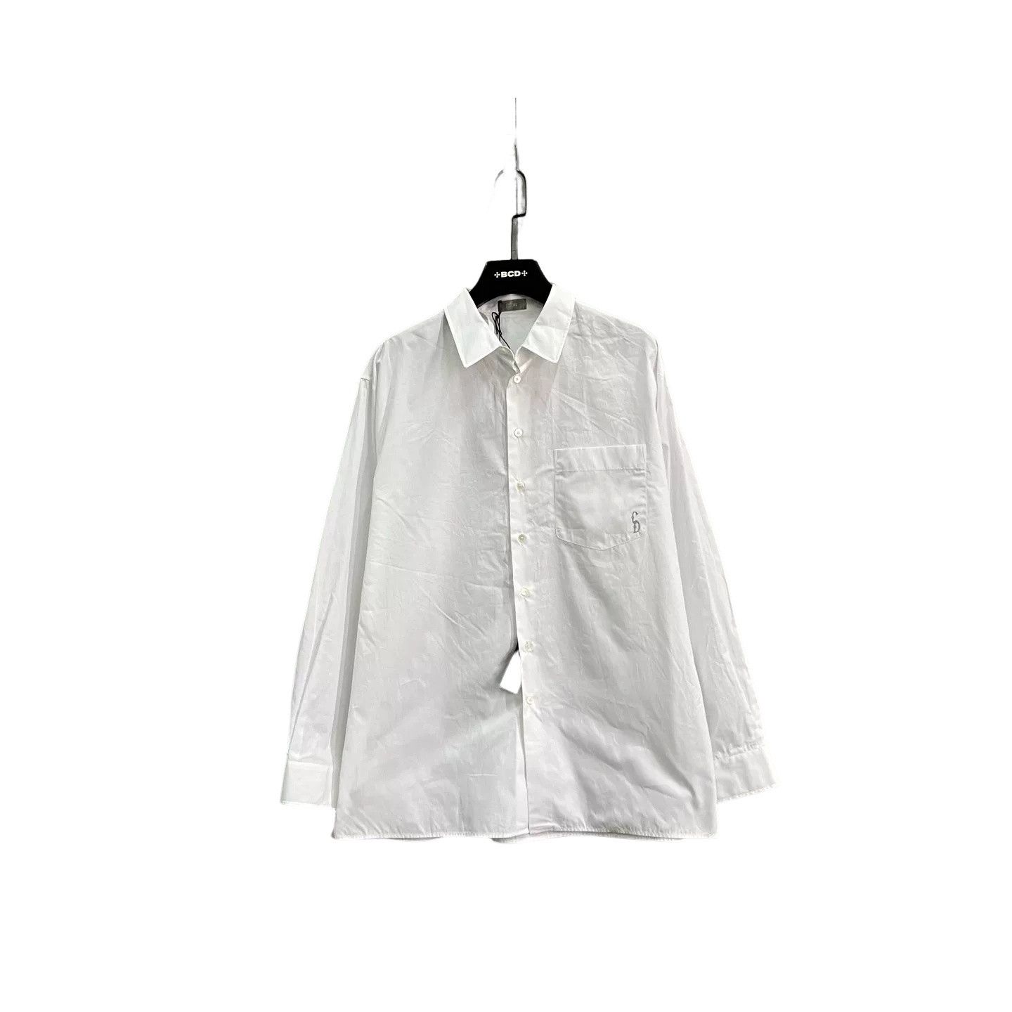 Dior Dior Embroidered Logo White Cotton Shirt Size 40 Size US M / EU 48-50 / 2 - 1 Thumbnail