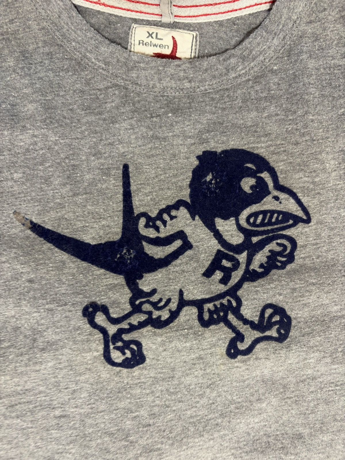 Relwen Relwen Barn Swallow Gray Crewneck T-shirt X-Large Size US XL / EU 56 / 4 - 3 Thumbnail