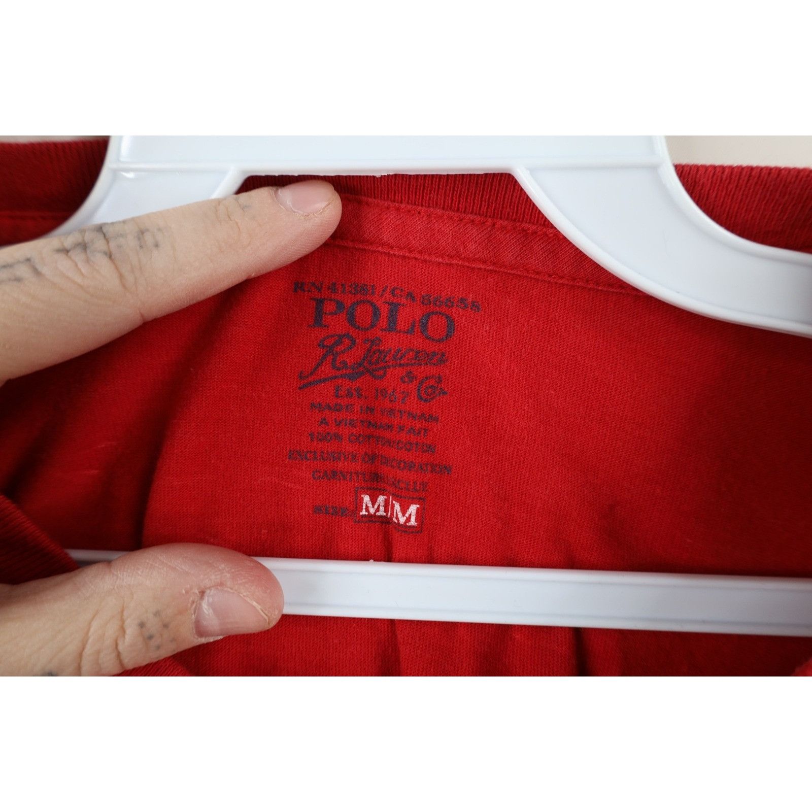 Polo Ralph Lauren Vintage Ralph Lauren Faded Short Sleeve T-Shirt Red Size US M / EU 48-50 / 2 - 8 Thumbnail