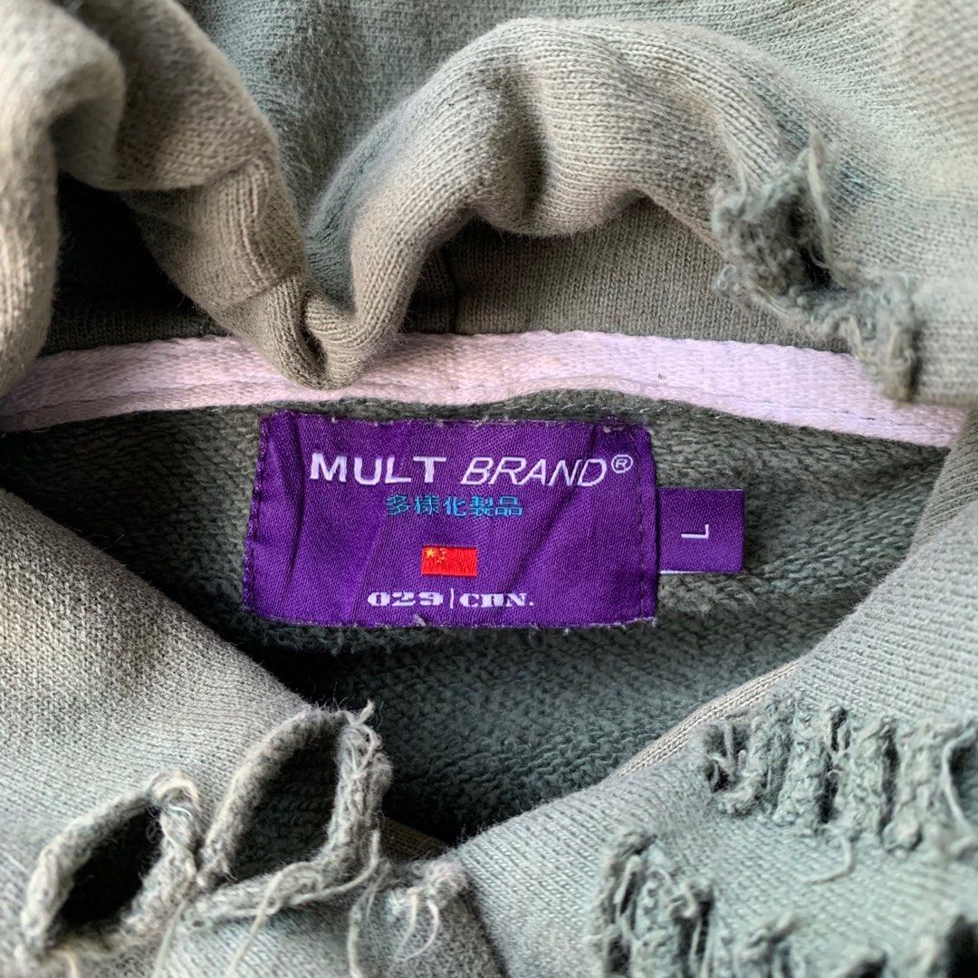 20471120 Japanese oversize ripped hoodie I6w9 lgb style Size US XL / EU 56 / 4 - 8 Thumbnail