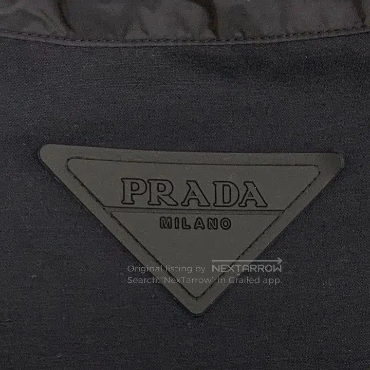 Prada Prada Black Striped Cotton Hooded Jacket. Size US S / EU 44-46 / 1 - 6 Thumbnail