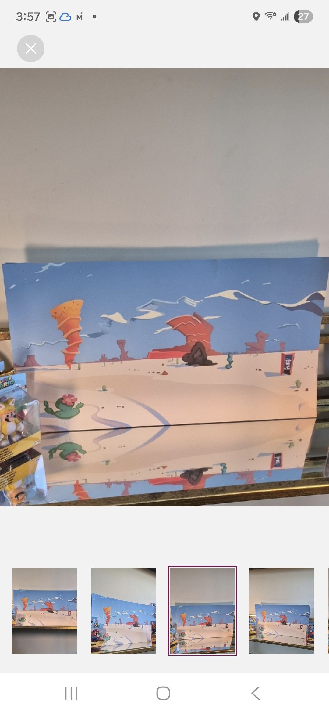 Other Super Mario Brothers Animation Cel Background Art Print Size ONE SIZE - 3 Thumbnail