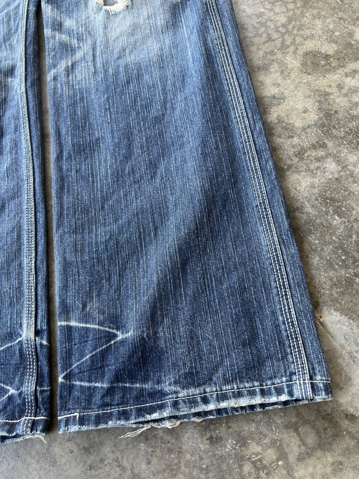 Edwin 💥Flare 💥Vintage Edwin XVS Distress Washed Jean Size US 33 - 4 Thumbnail