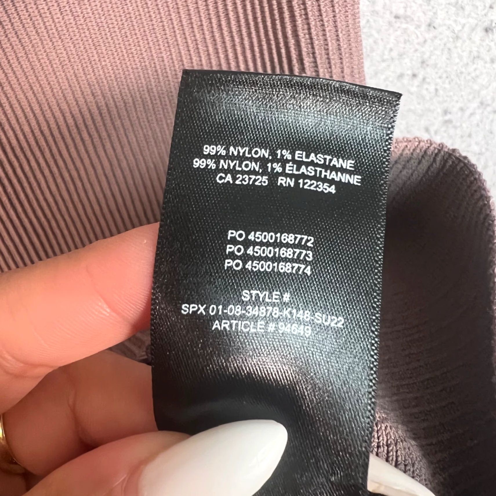 Vintage Babaton Womens XS Sleeveless Cross-Back Bodycon Knit Dress - Short, Mauve Brown, Casual, Pullover Size XS / US 0-2 / IT 36-38 - 4 Thumbnail