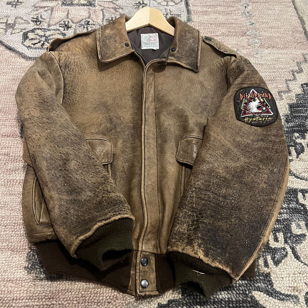 Vintage Vintage flight leather jacket Size US L / EU 52-54 / 3 - 2 Thumbnail