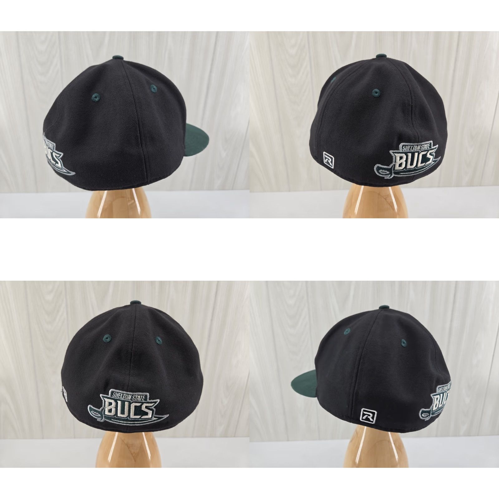 Vintage Shelton State Bucs Hat Cap Fitted 7 3/8 Tuscaloosa Alabama College Baseball Cap Mens Black Richardson Size ONE SIZE - 8 Thumbnail